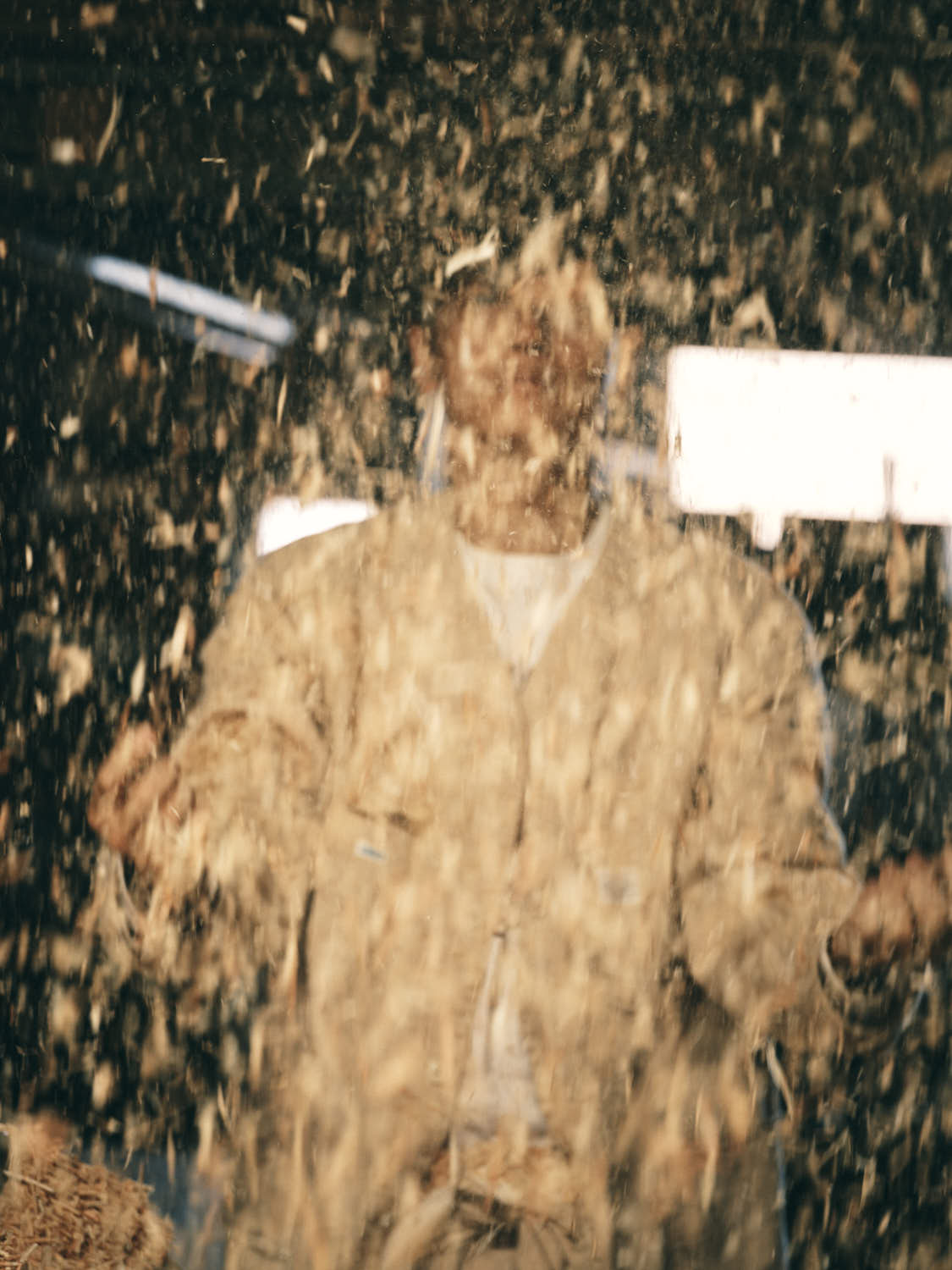 EP01-CHN ELNEST x Post O'Alls Coverall Jacket:cotton herringbone natural