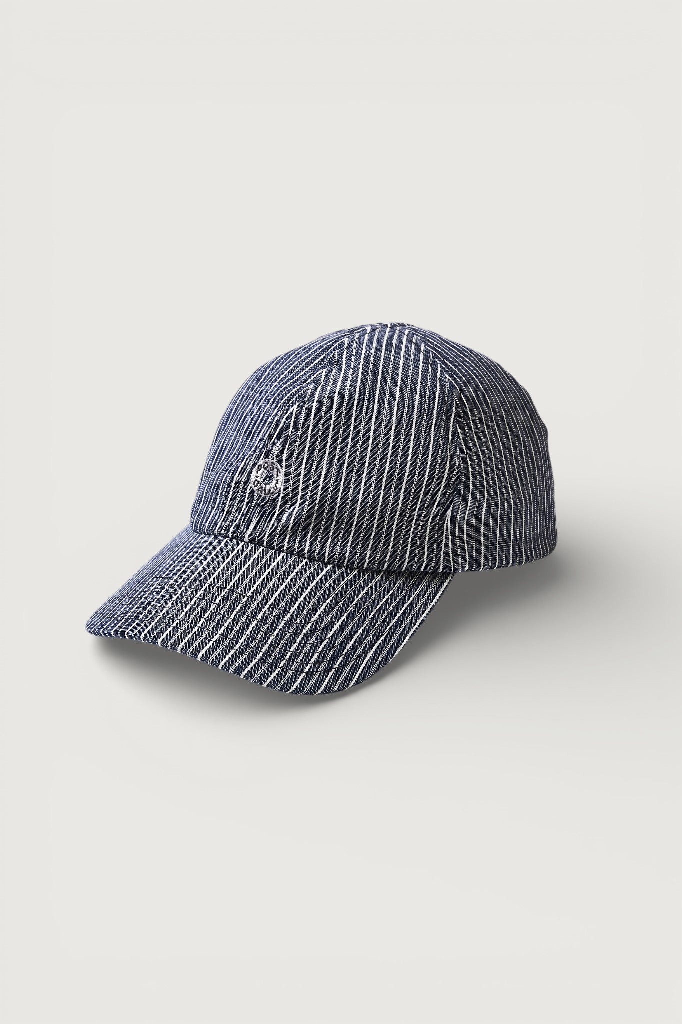 #3903-SC POST Ball Cap : stripe chambray indigo