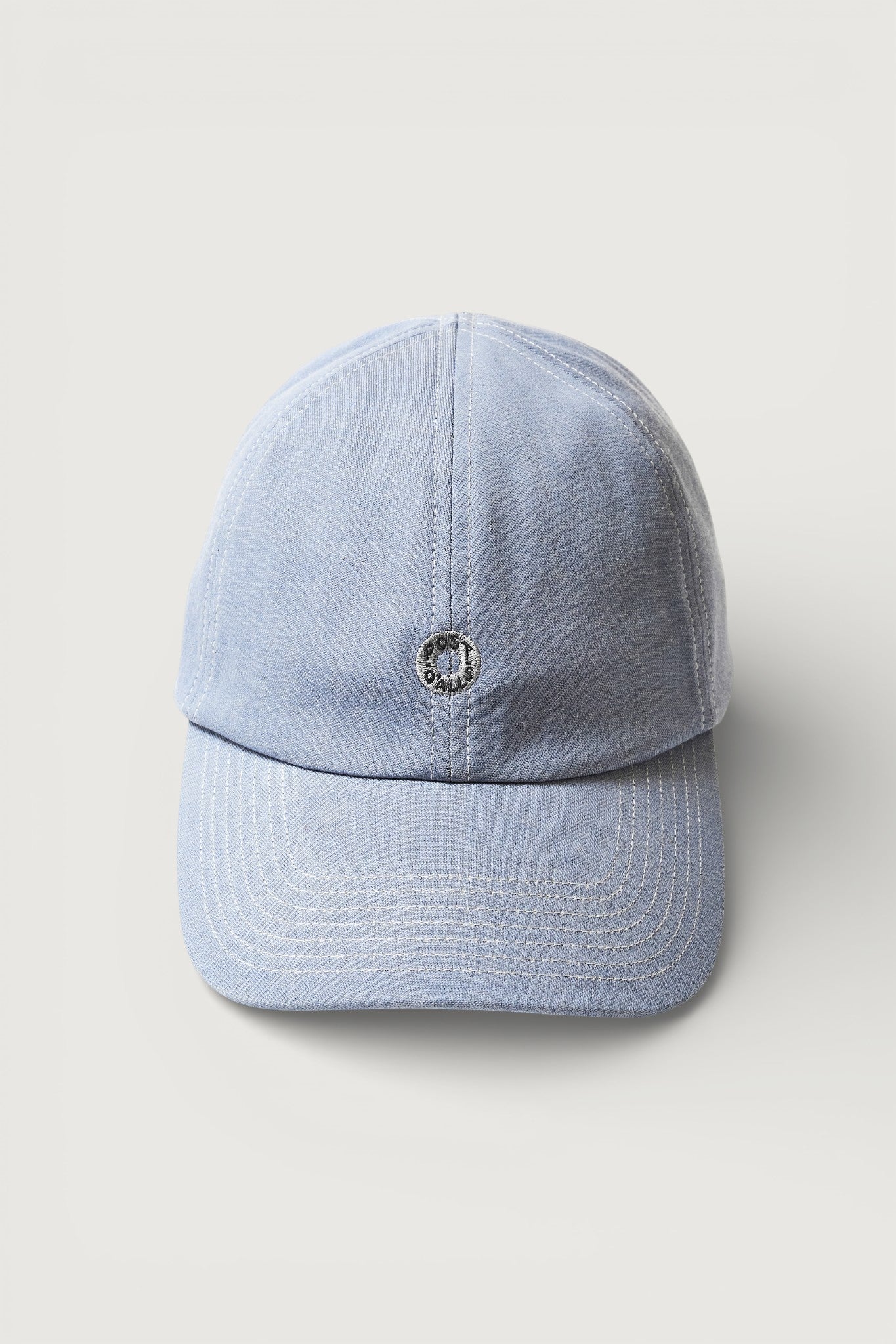 #3903-MDF POST Ball Cap : mid weight denim fade blue