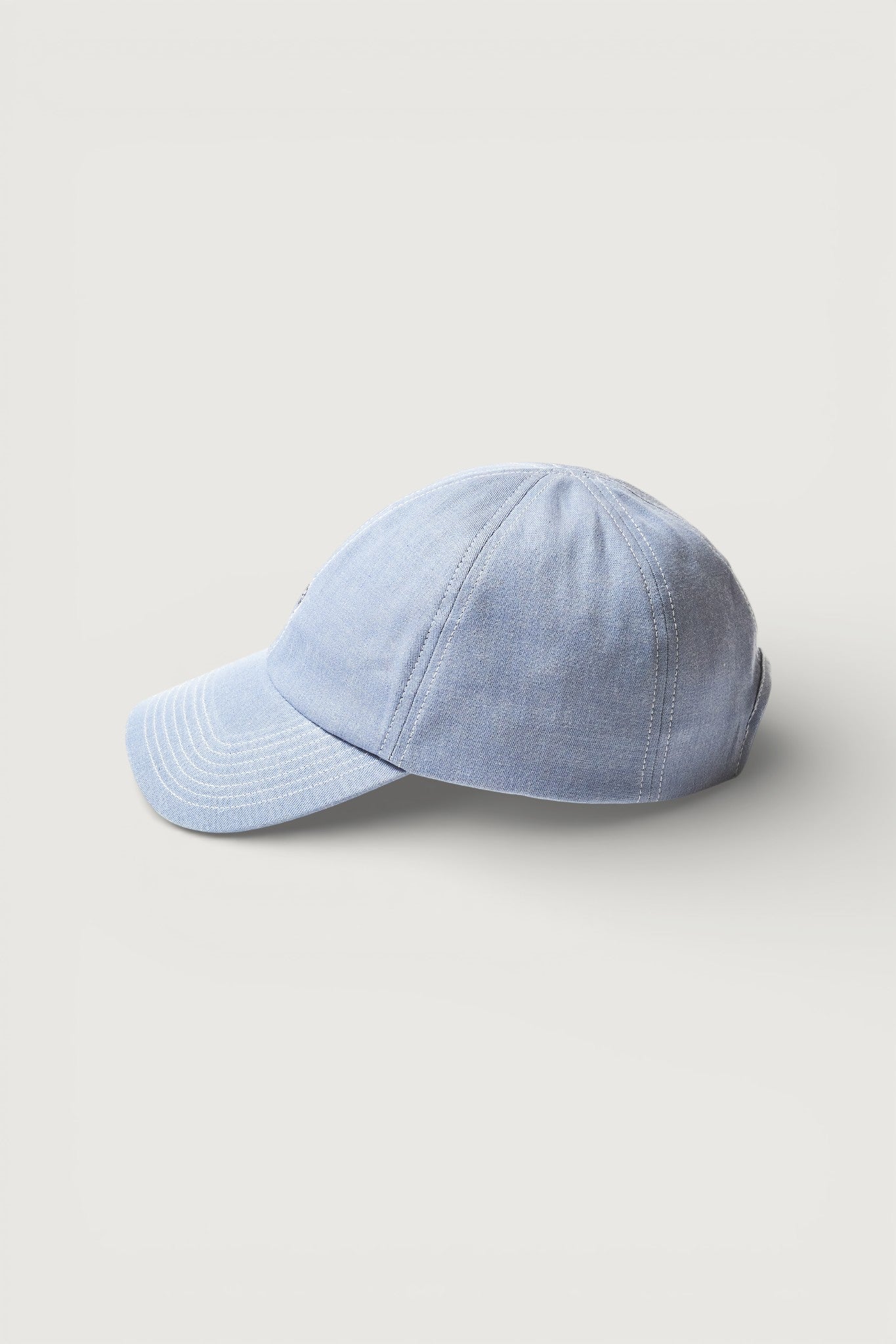 #3903-MDF POST Ball Cap : mid weight denim fade blue