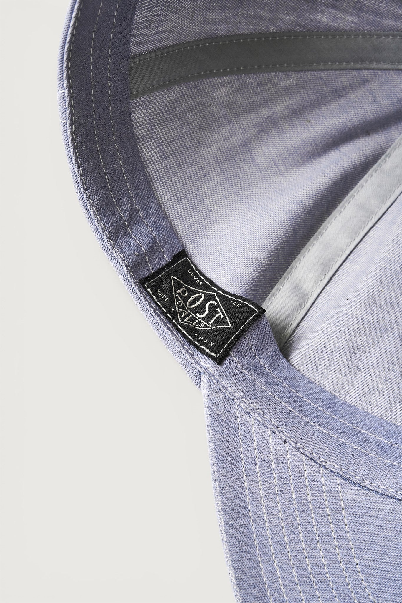 #3903-MDF POST Ball Cap : mid weight denim fade blue