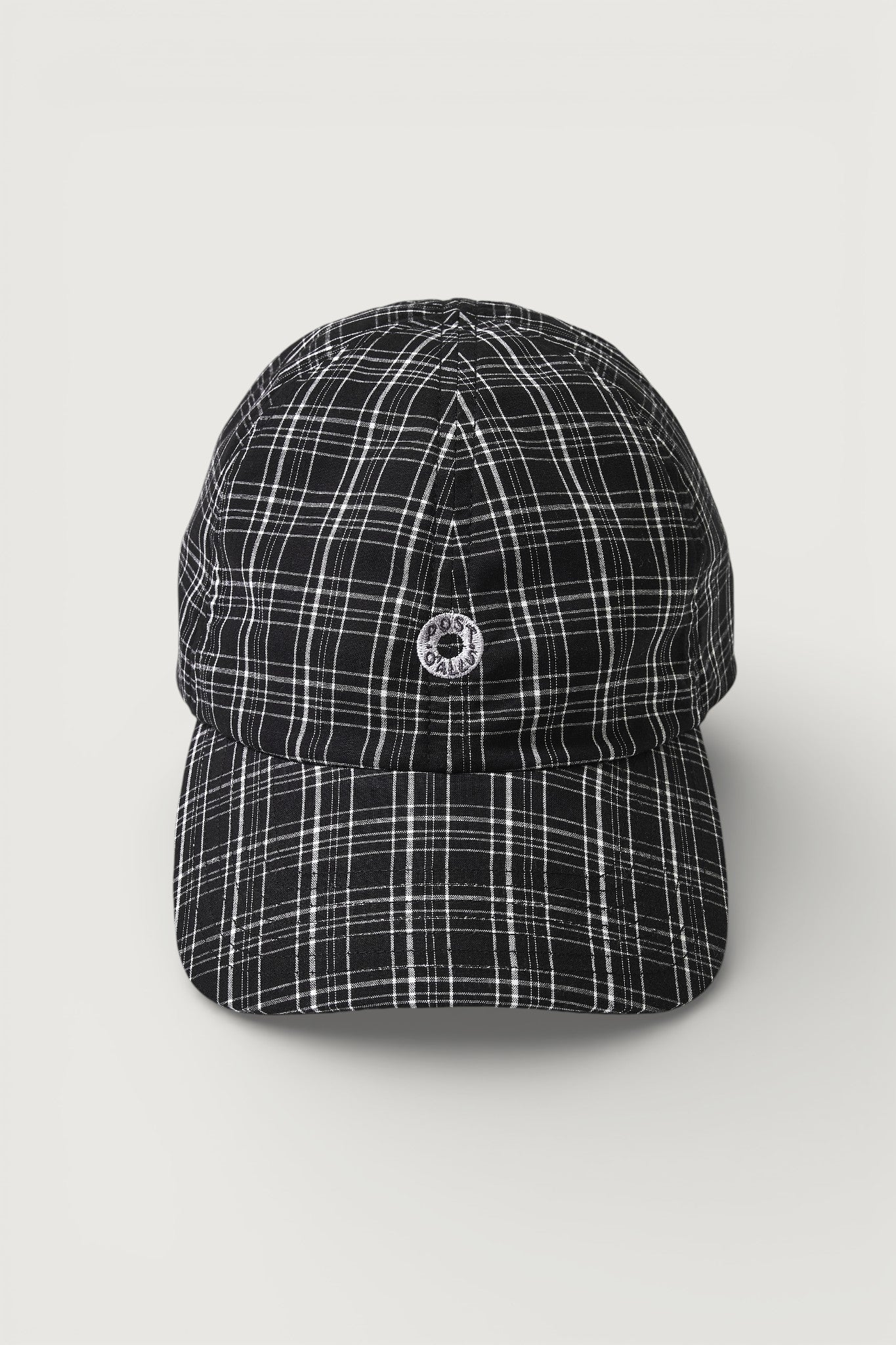 #3903-CBC POST Ball Cap : cotton broadcloth black check
