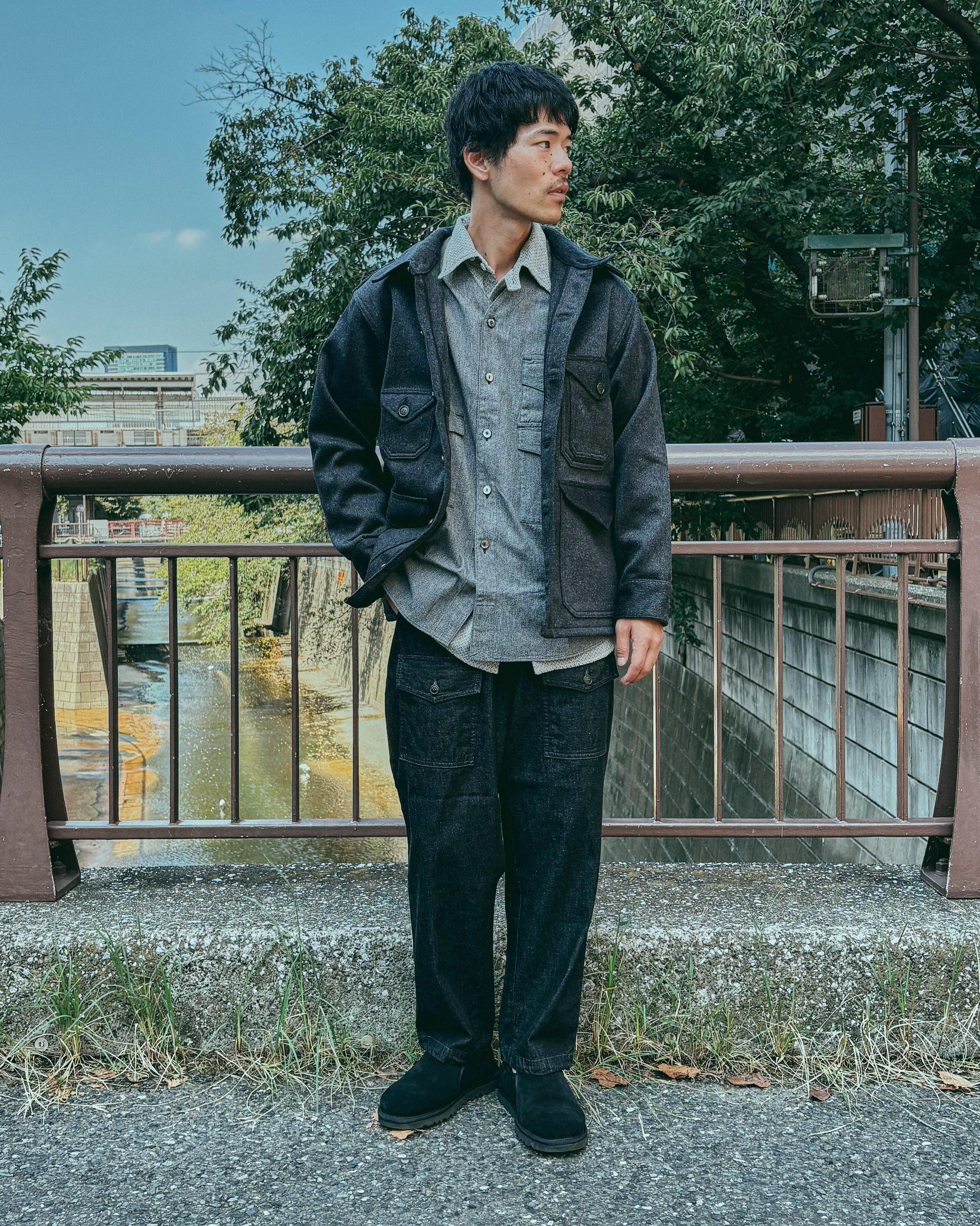 #2106R-BMC CRUZER 5-R : beaver melton charcoal