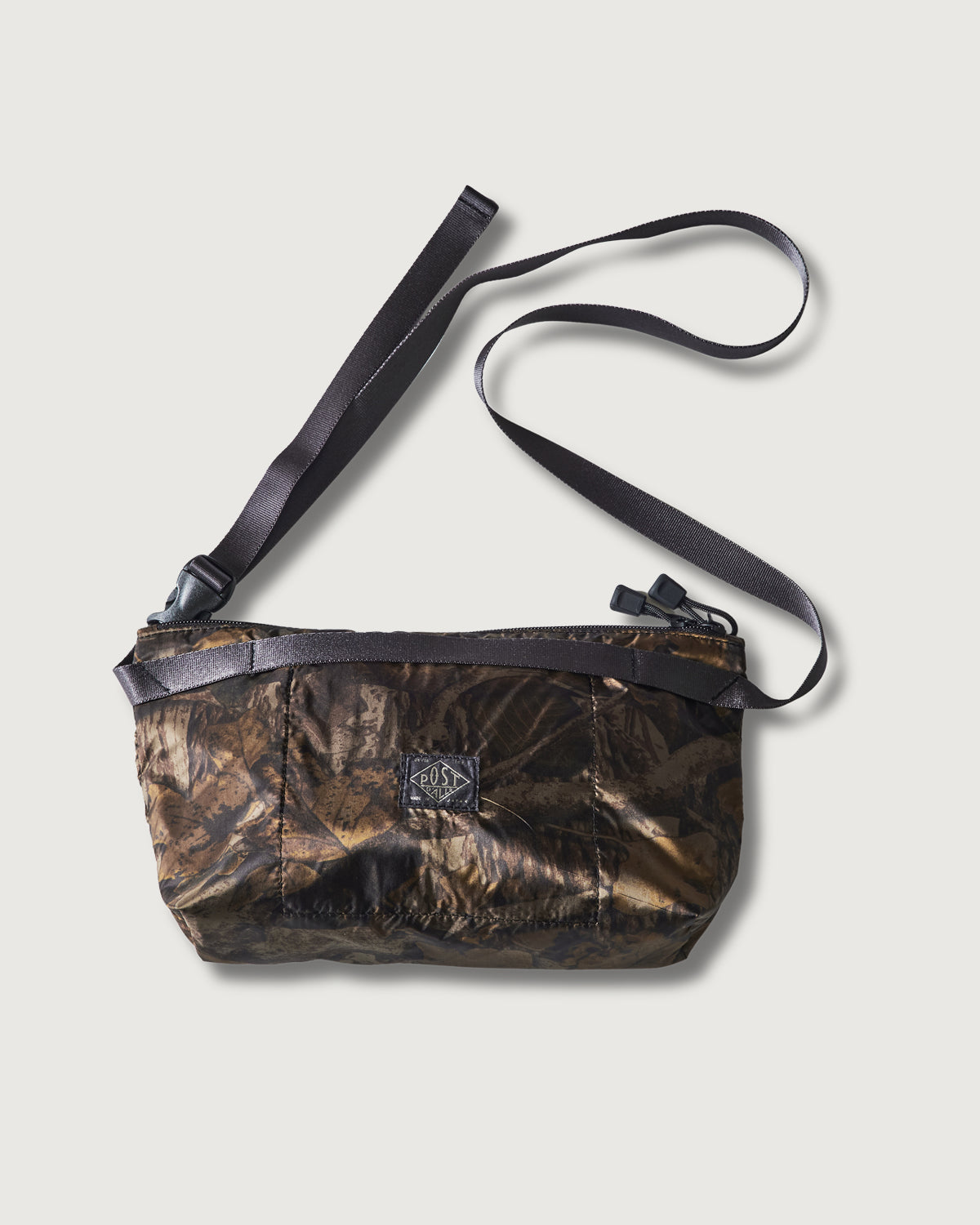 JP510-NC1 BAGSINPROGRESS x Post O'Alls FANNYPACK CROSSBODY : nylon forest camo brown jungle