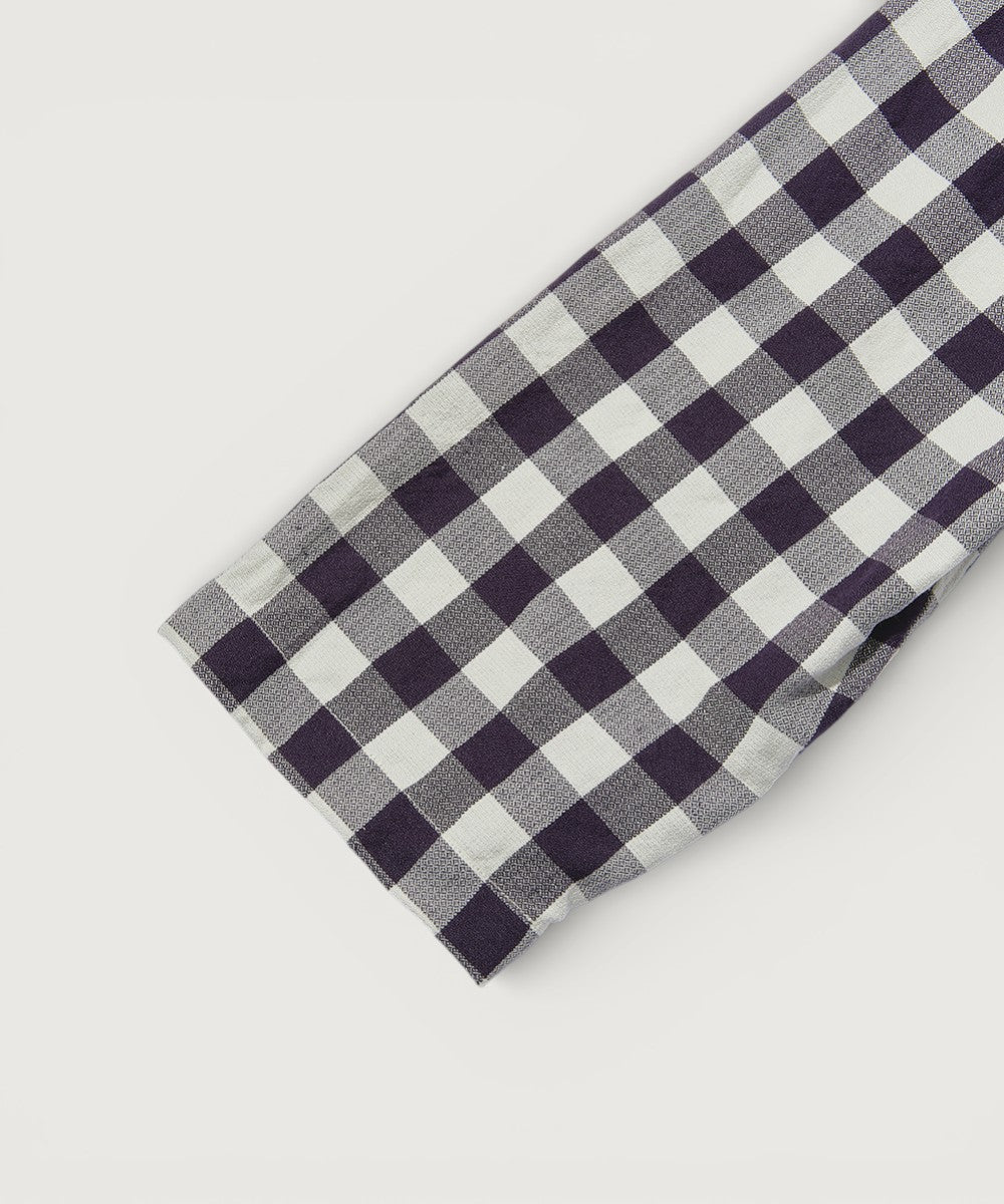 MTR4311 POST chinois : Gingham check NAVY x LGY