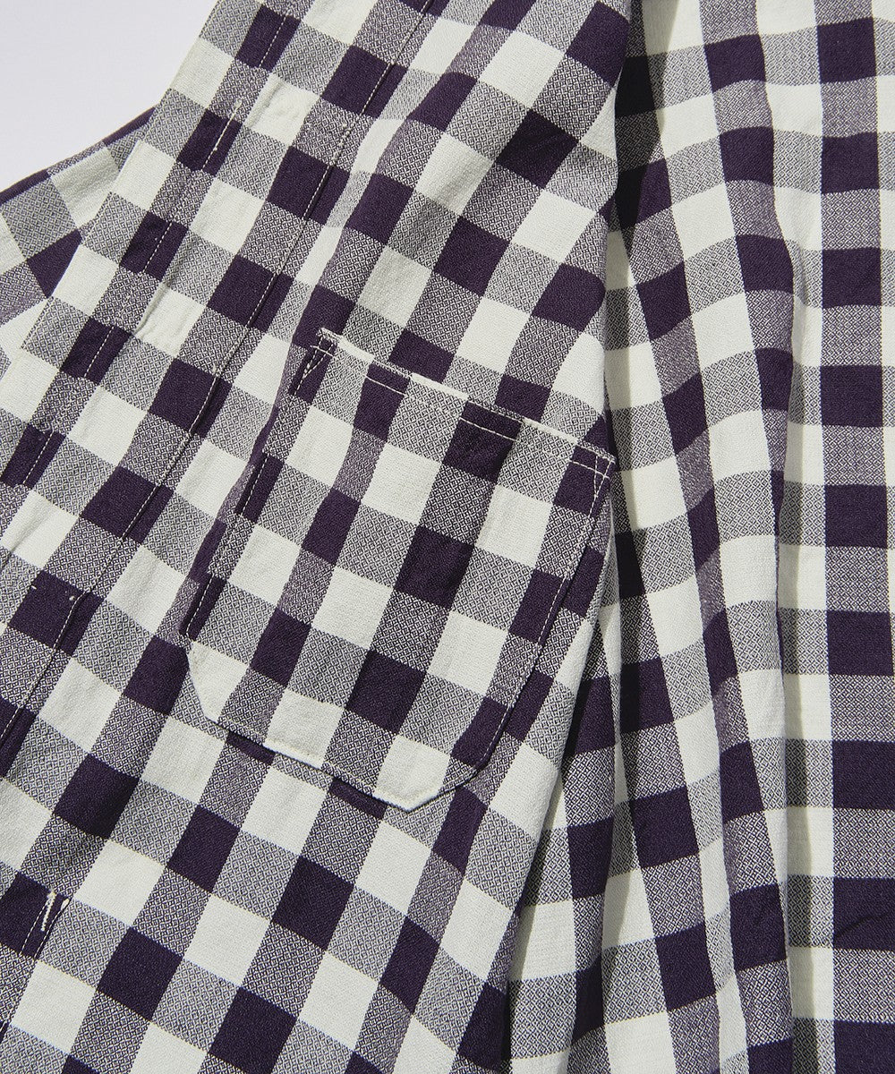 MTR4311 POST chinois : Gingham check NAVY x LGY