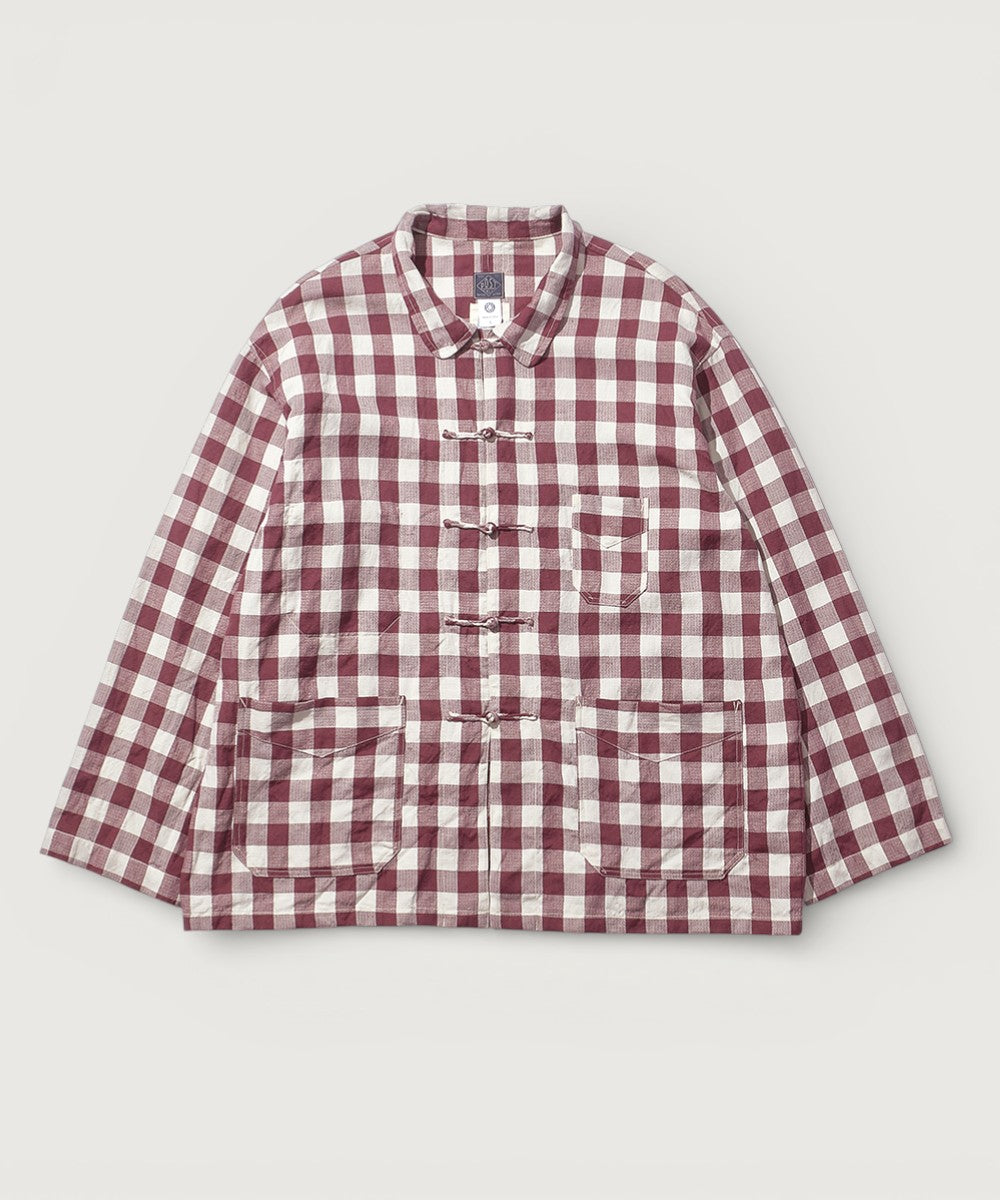 MTR4311 POST chinois : Gingham check WINE x LGY