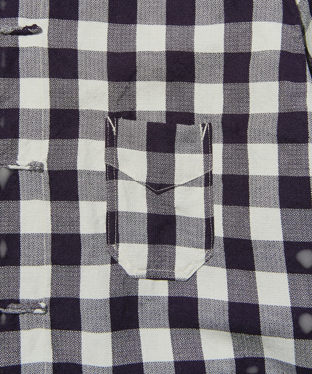 MTR4311 POST chinois : Gingham check NAVY x LGY