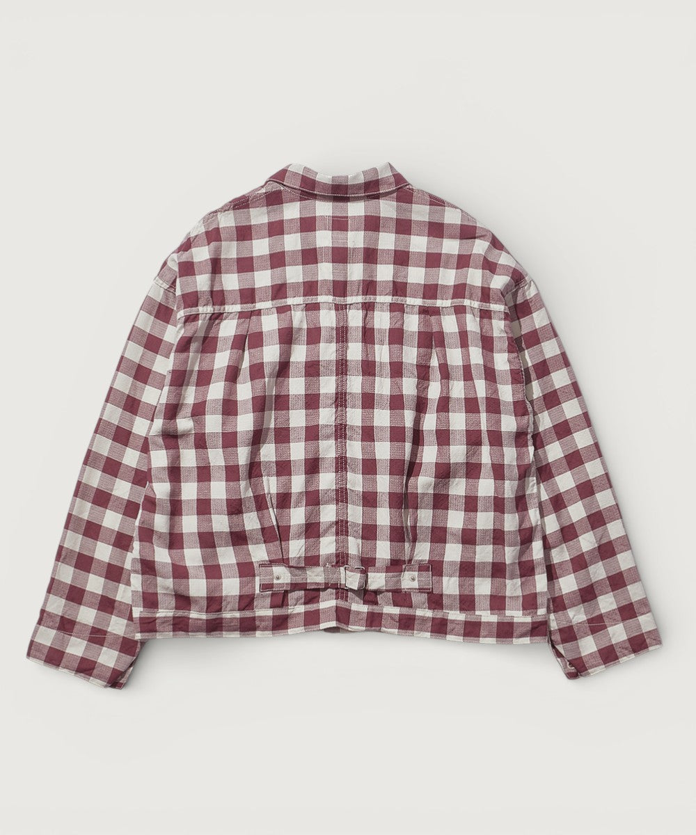 MTR4312 El Ranchero 3 : Gingham check WINE x LGY