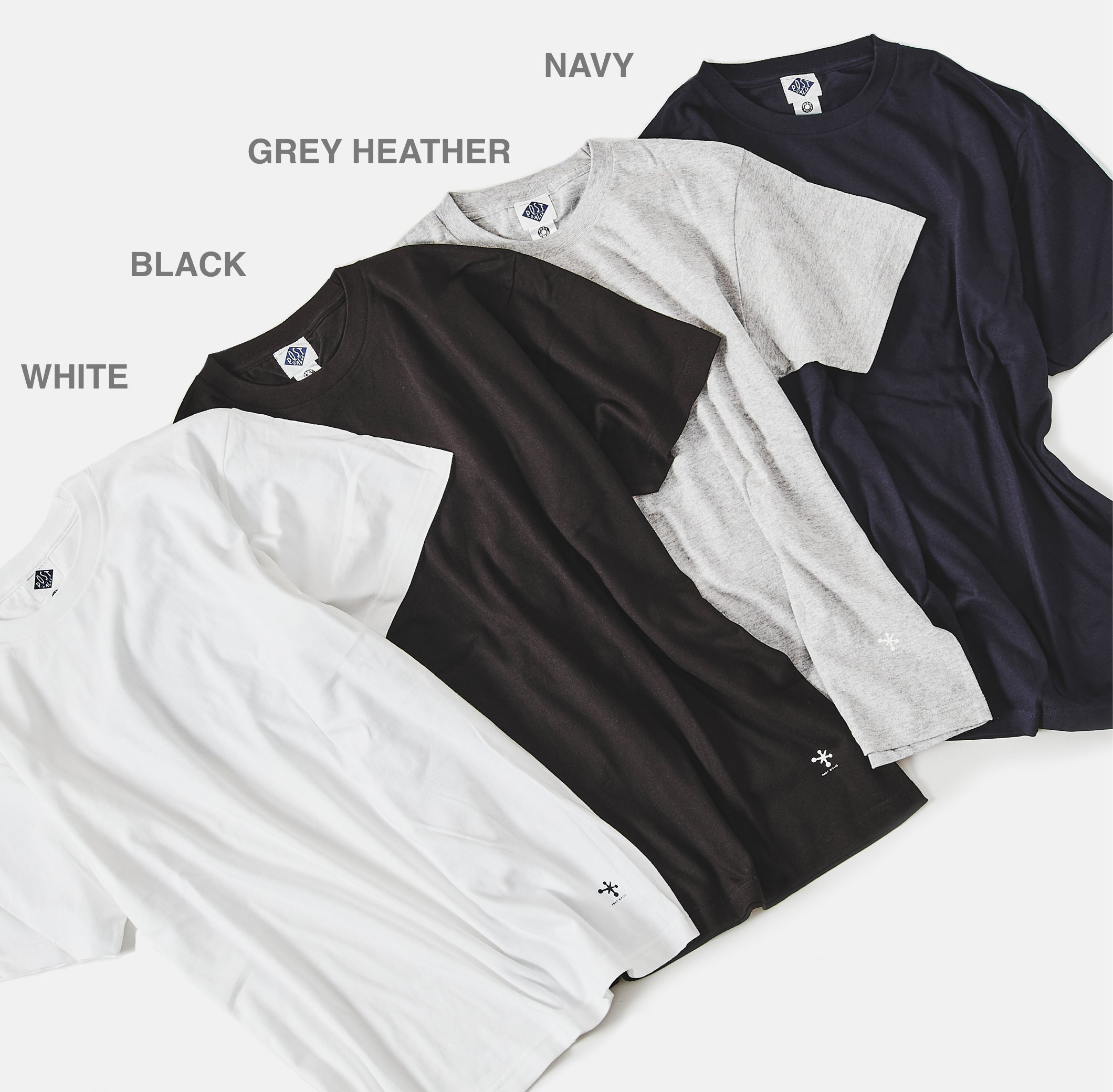 Crew neck 3pack tee Ver.2 (3PT2-NV) : navy (Shop Special)