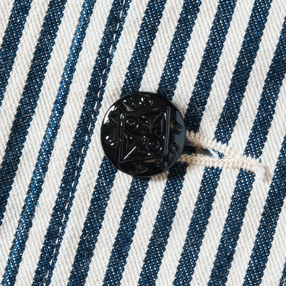 Post O'Alls : Change Button Set (silver / black) 6 pieces for jacket