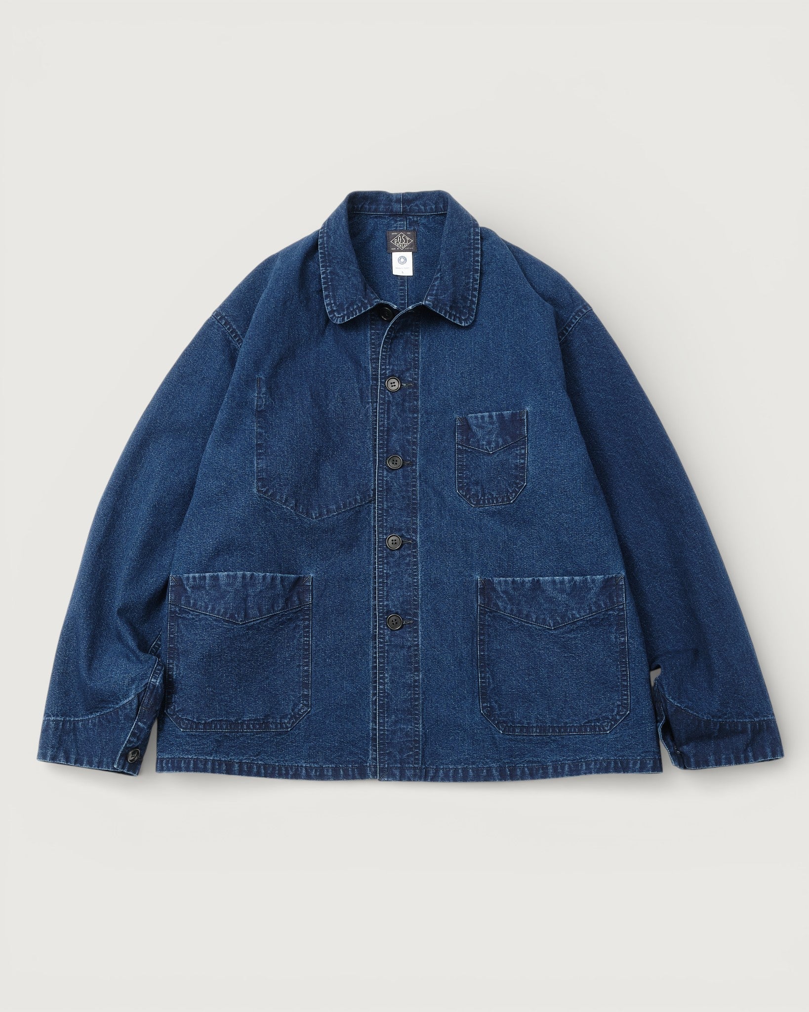 #3135-VIC POST Chinois Travail 2 : vintage indigo canvas deep washed indigo