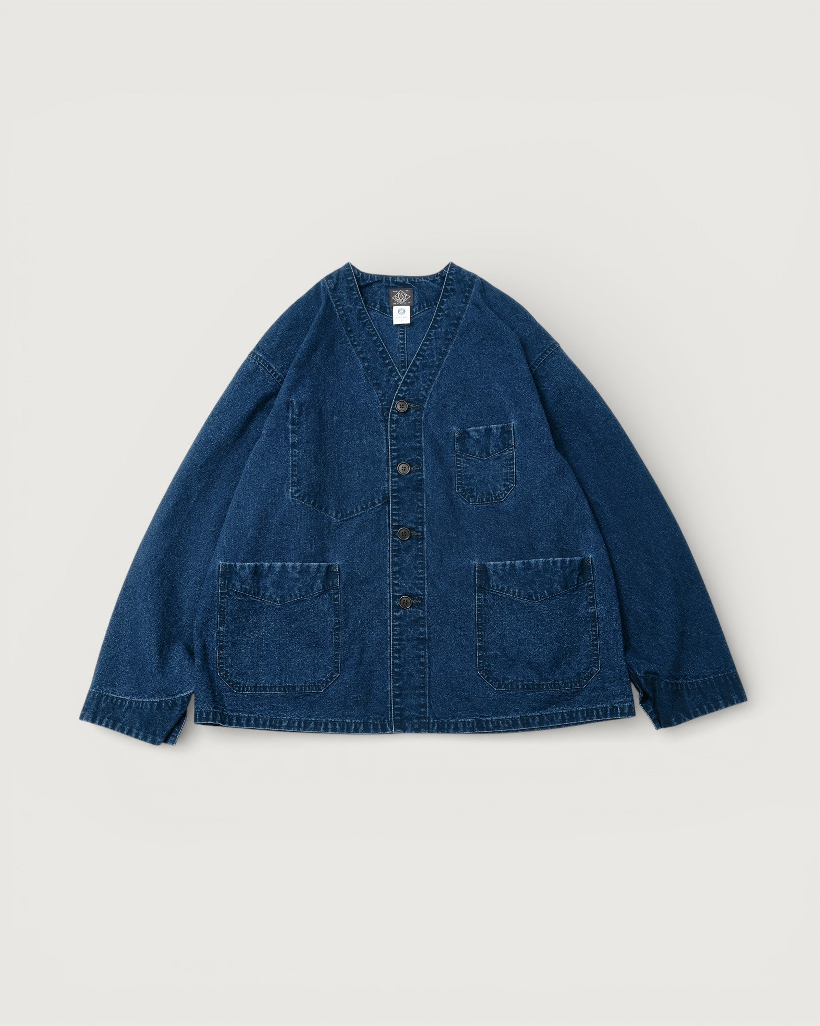 #3135DV-VIC POST Chinois Travail 2 DV : vintage indigo canvas deep washed indigo