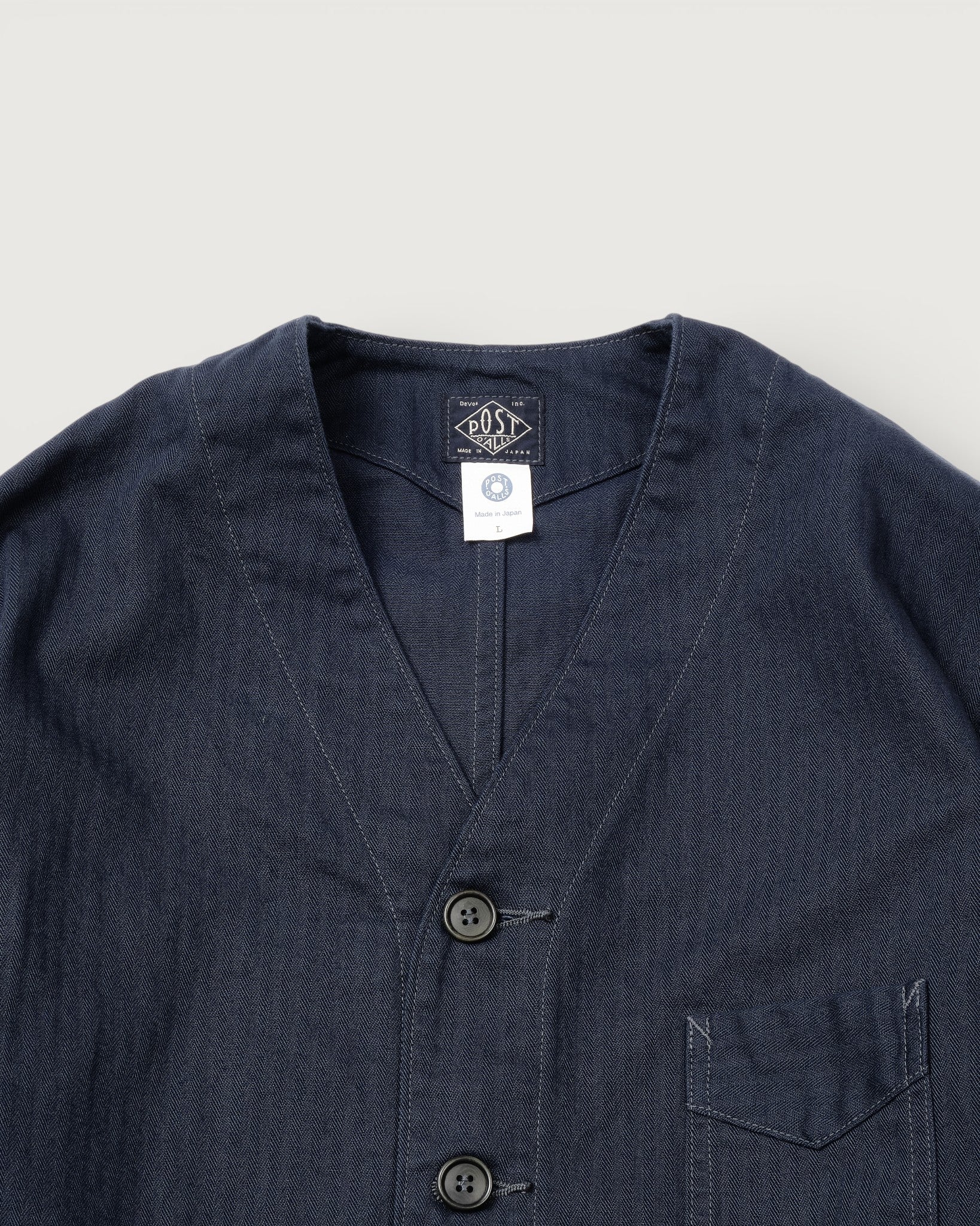 #3135DV-MH2 POST Chinois Travail 2 DV : mini HBT navy