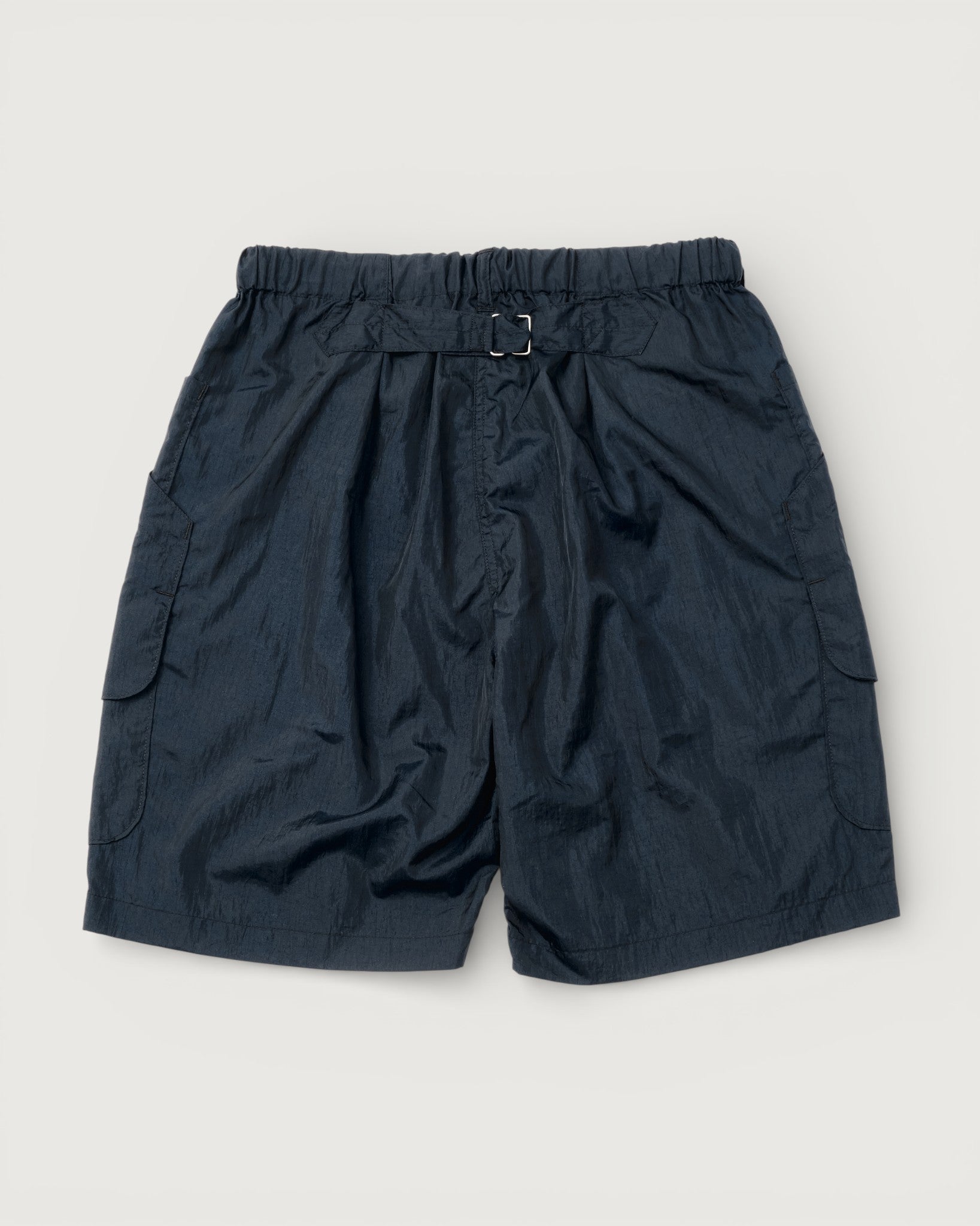 #2323E-CNN E-Z DEE's Shorts : crinkle nylon taffeta navy