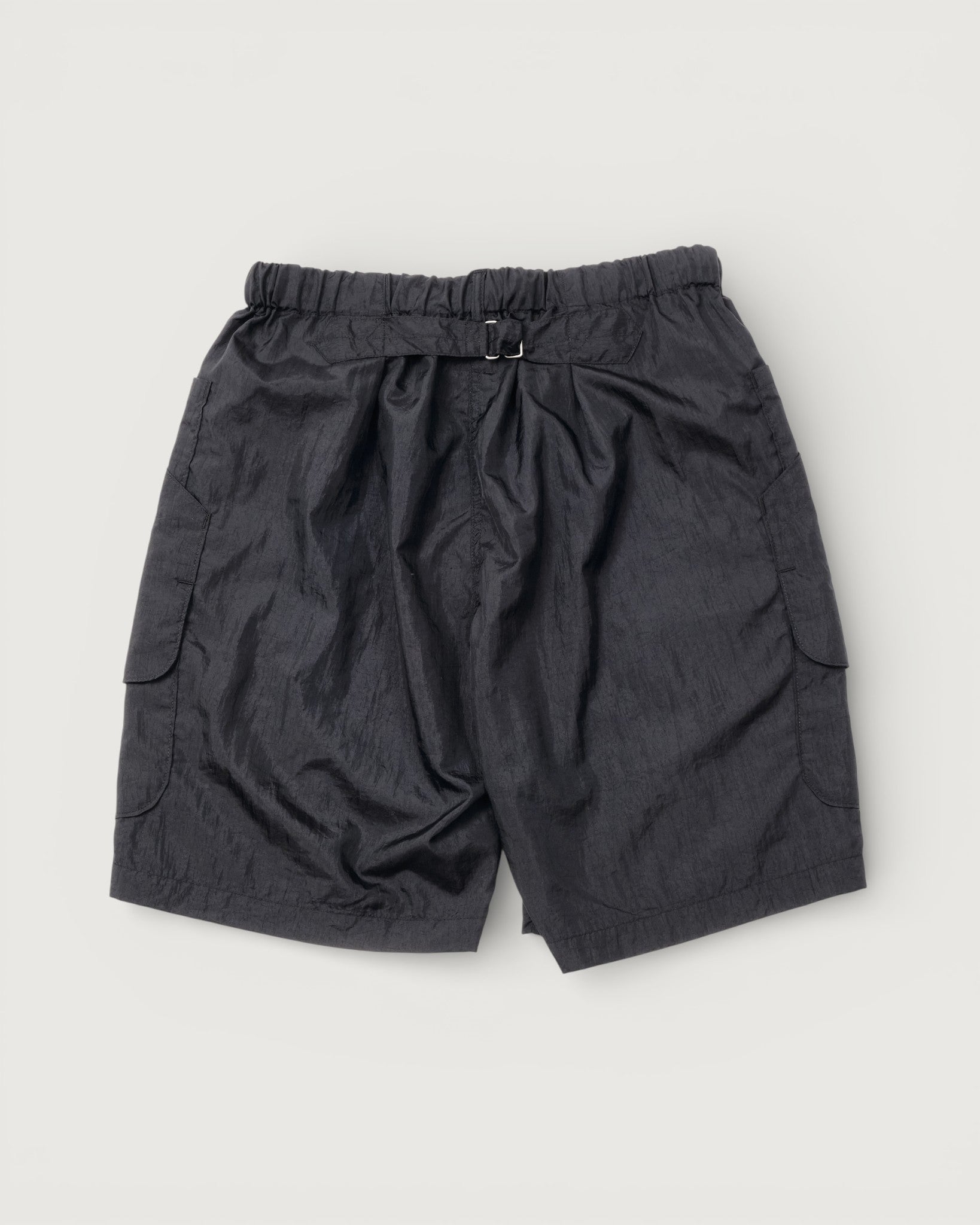#2323E-CNB E-Z DEE's Shorts : crinkle nylon taffeta black
