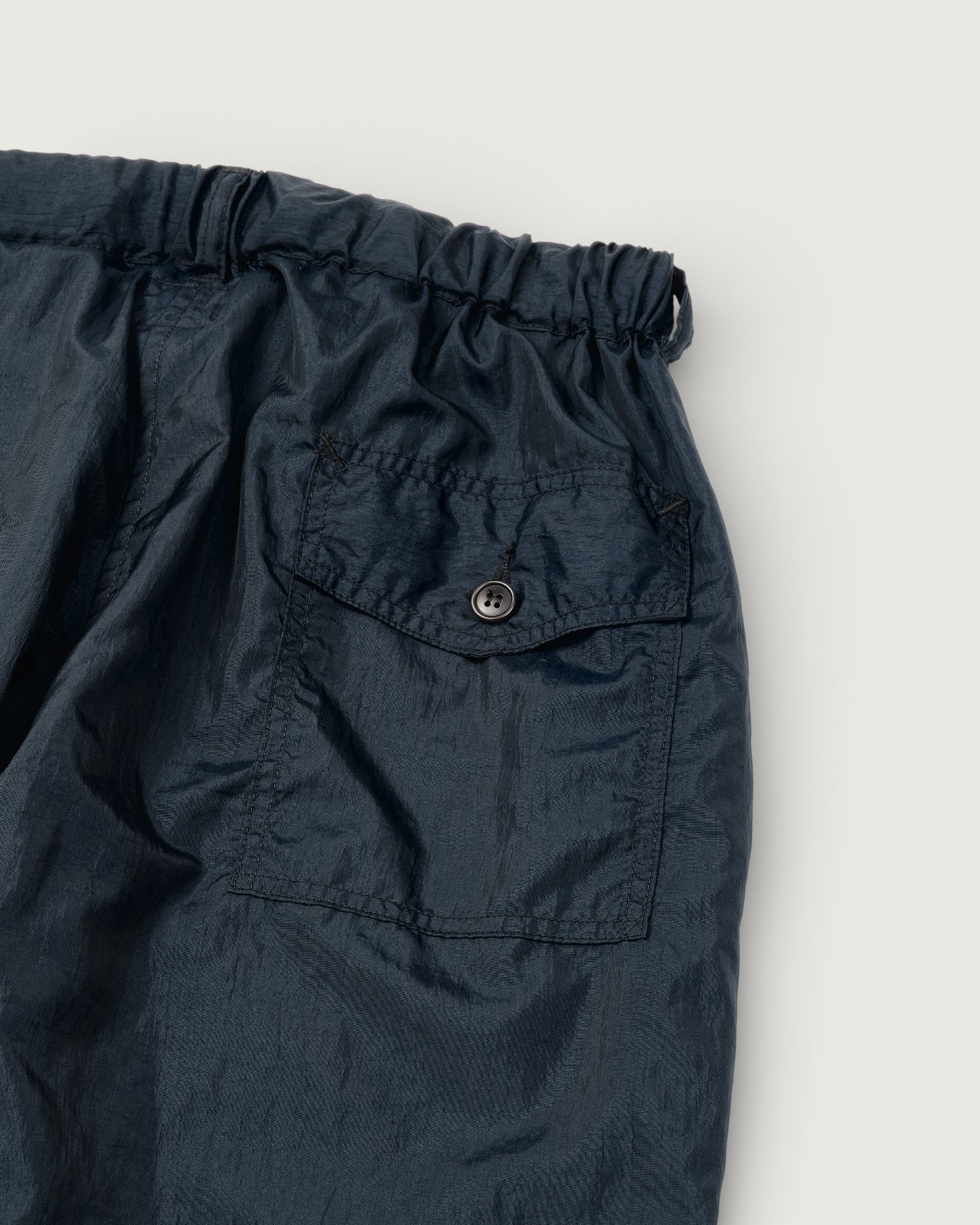 #3322-CNN Town & Country Pants : crinkle nylon taffeta navy