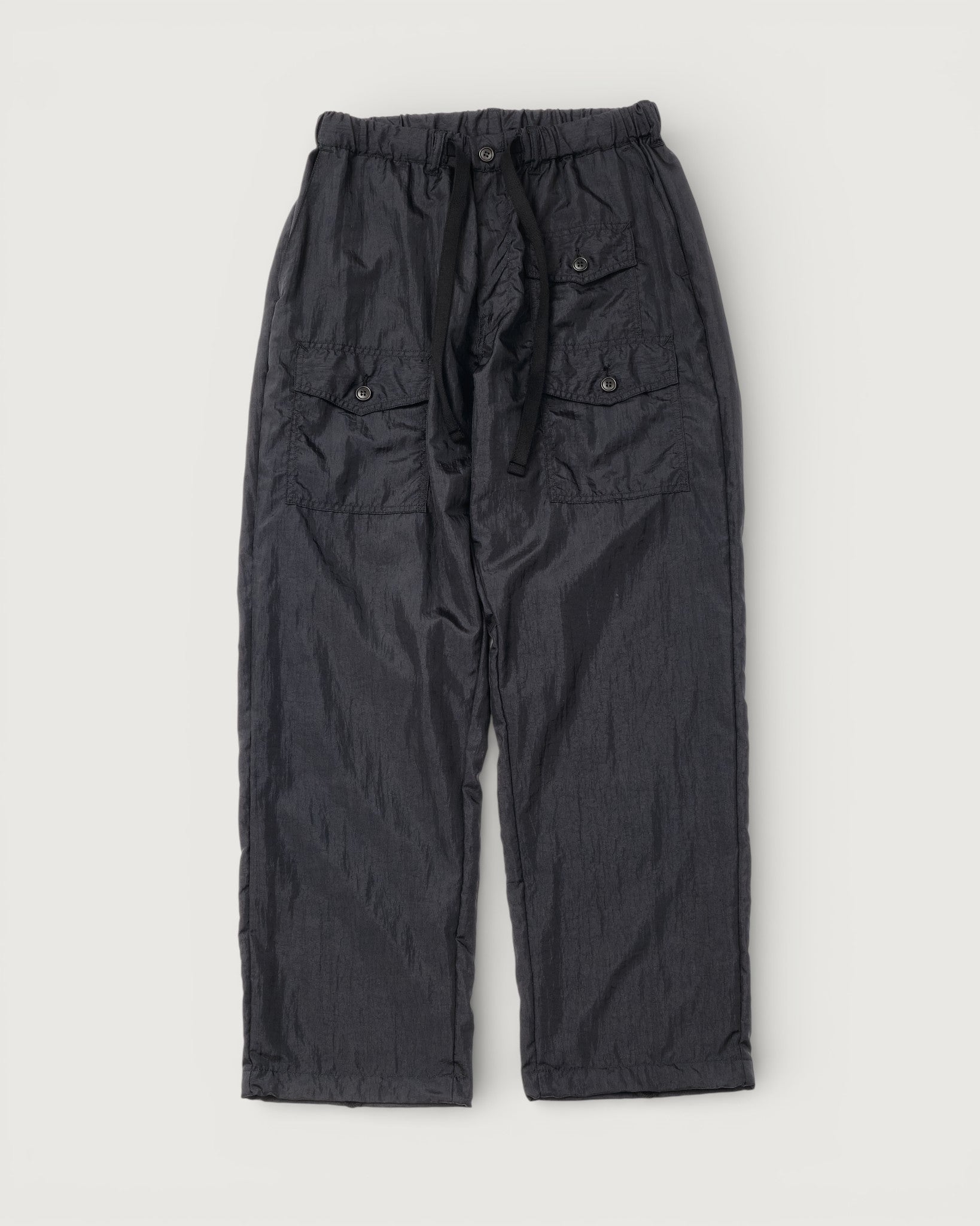 #3322-CNB Town & Country Pants : crinkle nylon taffeta black