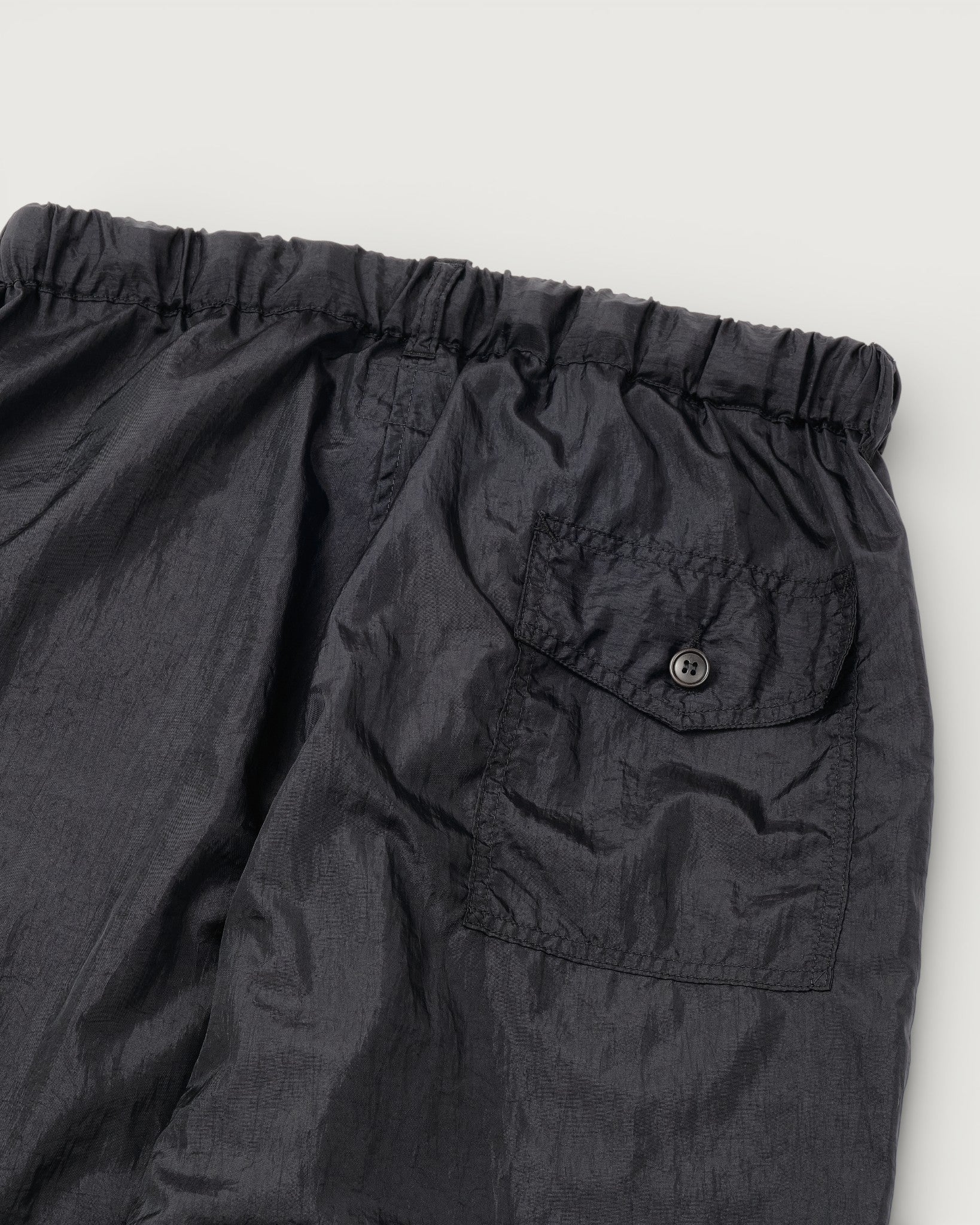 #3322-CNB Town & Country Pants : crinkle nylon taffeta black