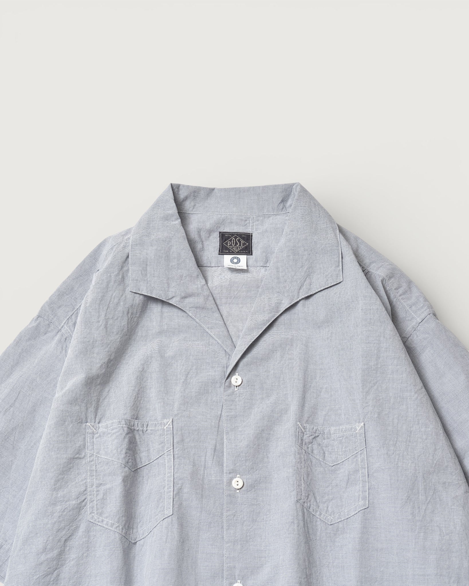 #3231-HBG Fever 2 S/S : high count broadcloth grey stripe