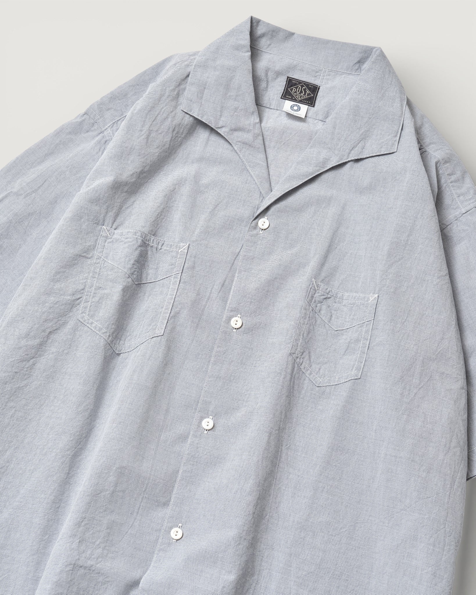 #3231-HBG Fever 2 S/S : high count broadcloth grey stripe