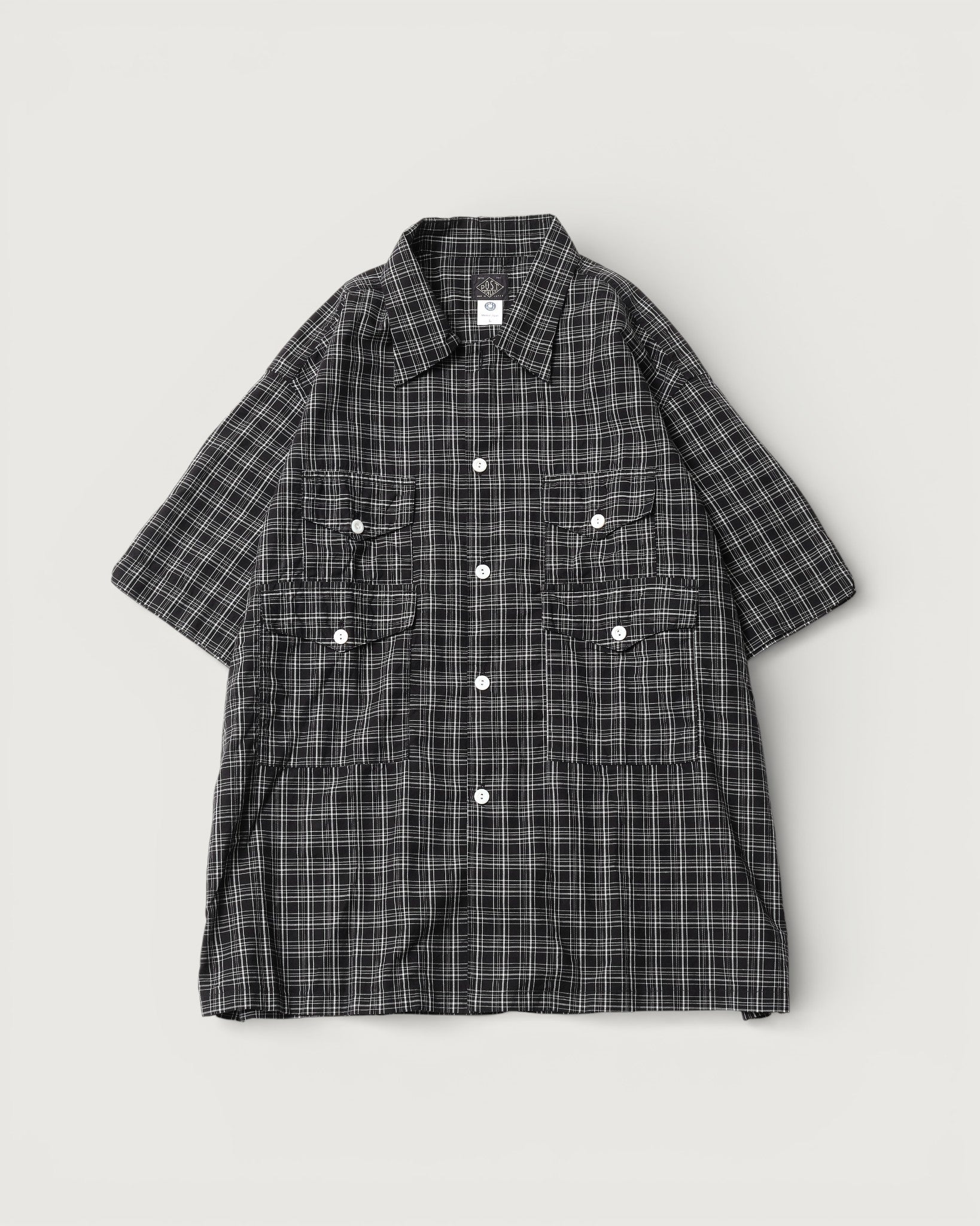 #3230-CBC Town & Country HAVANA : cotton broadcloth black check