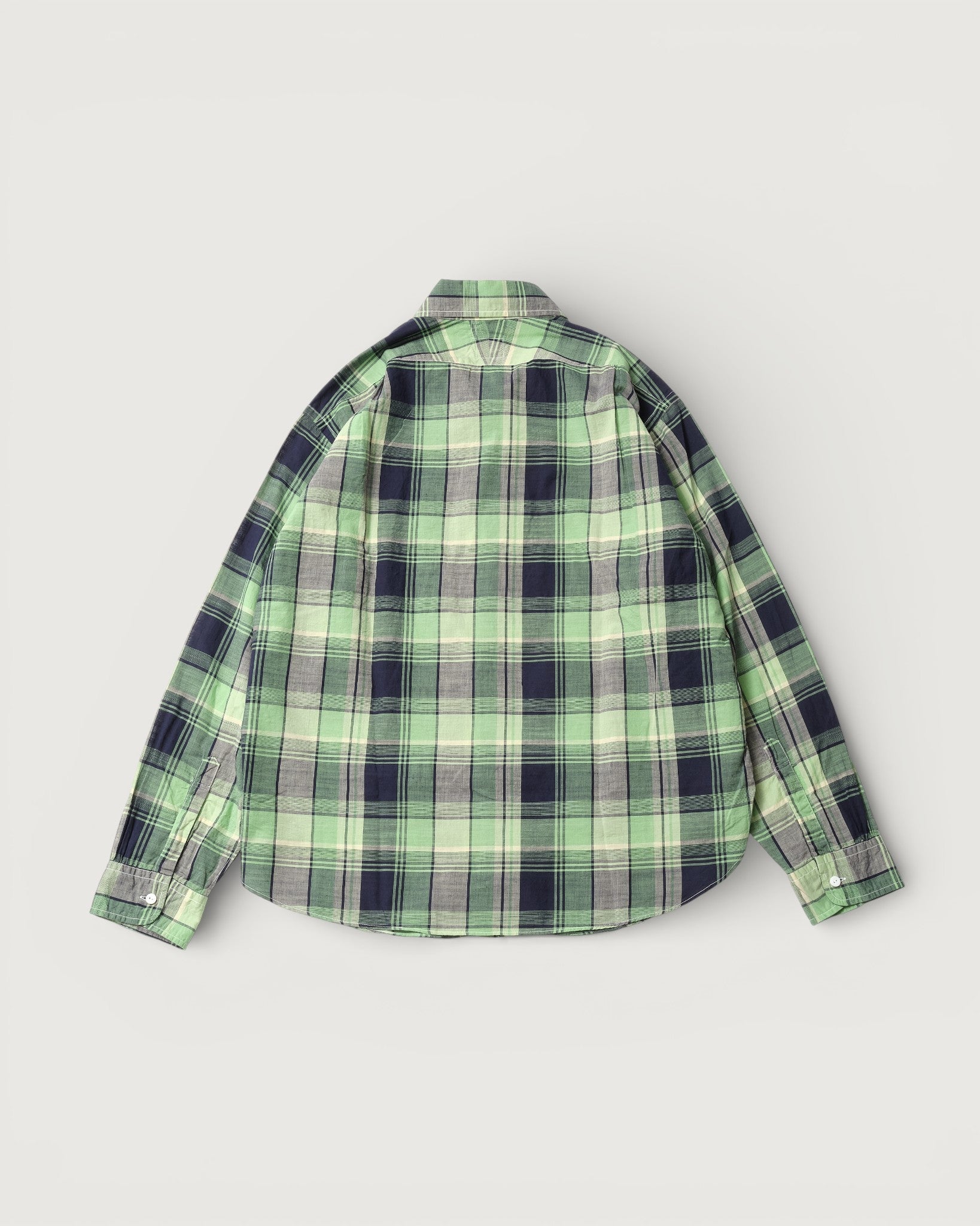 #3232-CPG Original BL Shirt : cotton plaid green