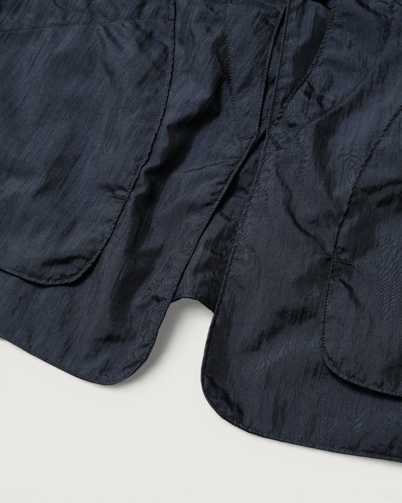 #3503-CNN DEE Vest 2 : crinkle nylon taffeta navy