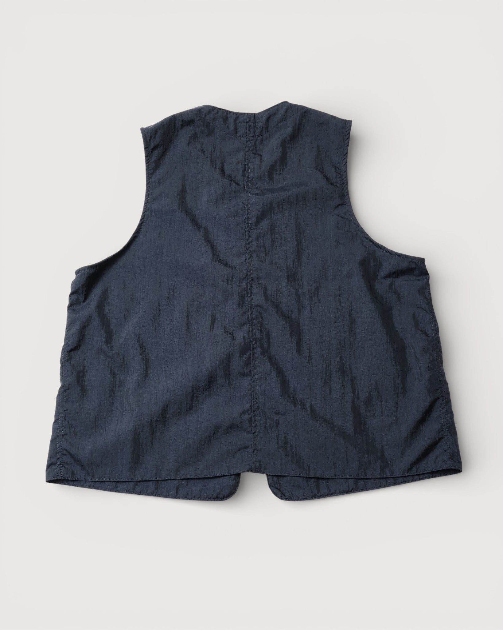 #3503-CNN DEE Vest 2 : crinkle nylon taffeta navy
