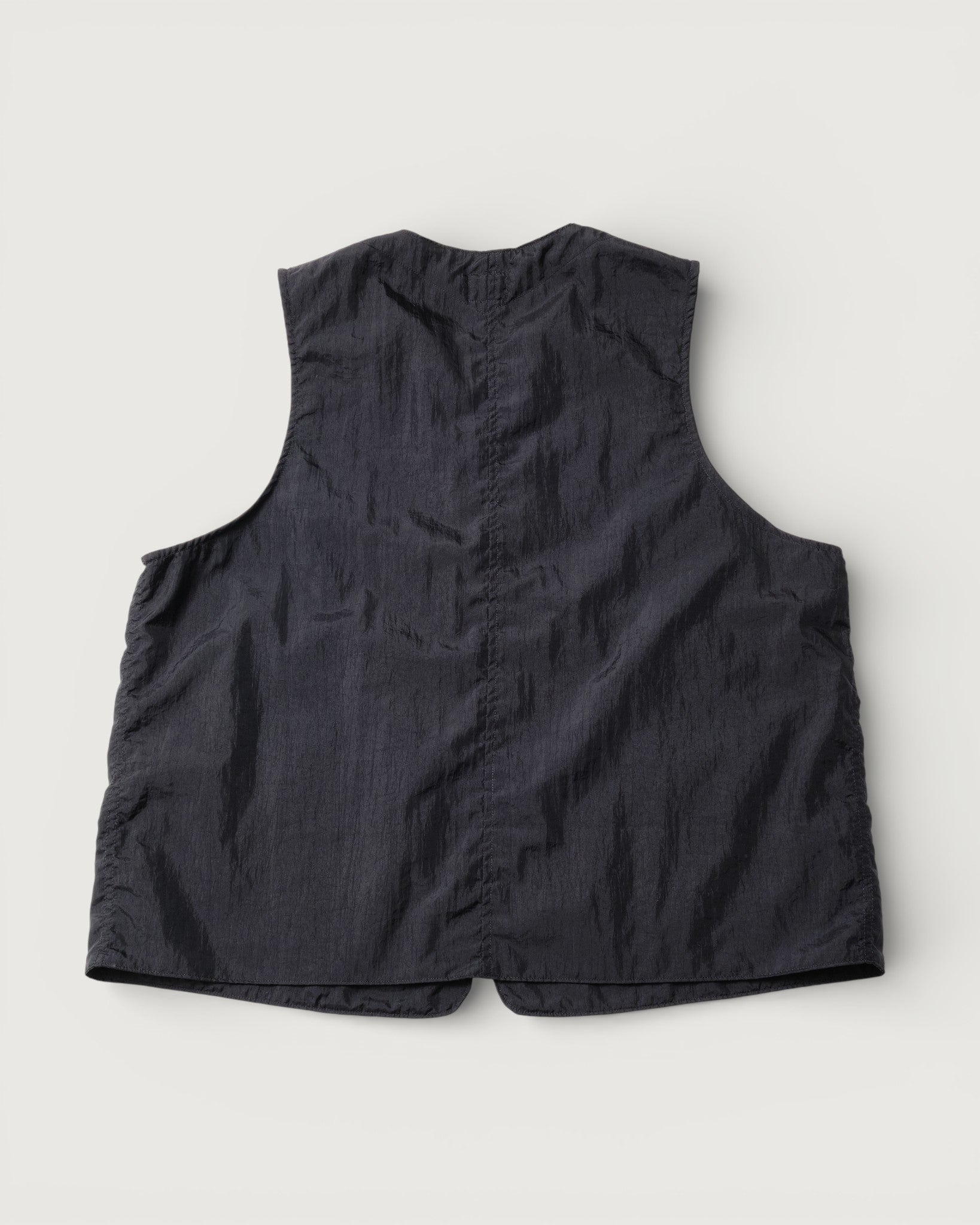 #3503-CNB DEE Vest 2 : crinkle nylon taffeta black