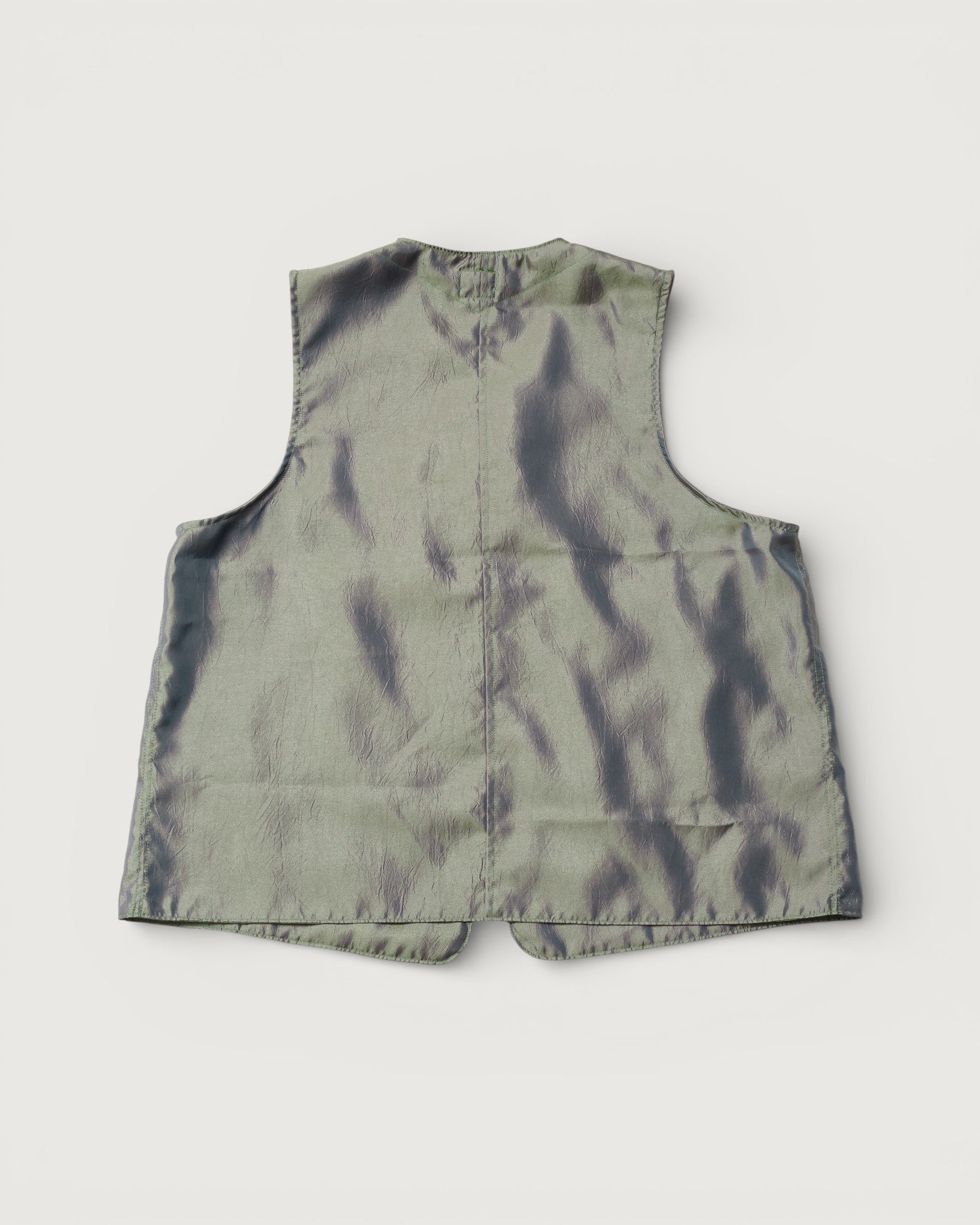 #3503-MK DEE Vest 2 : metallic taffeta khaki