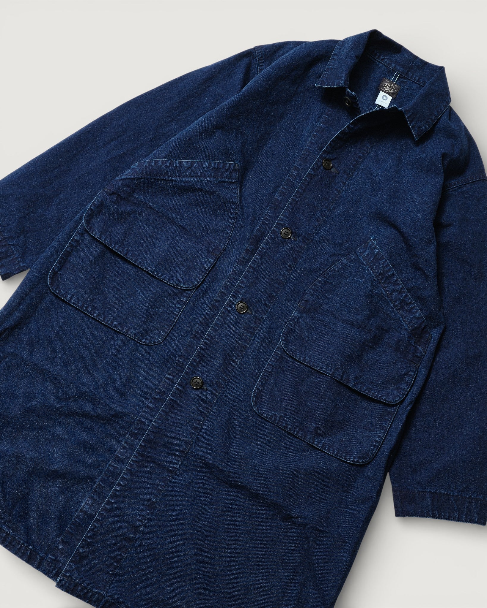 #3138-VIC Atelier DEE : vintage indigo canvas deep washed indigo