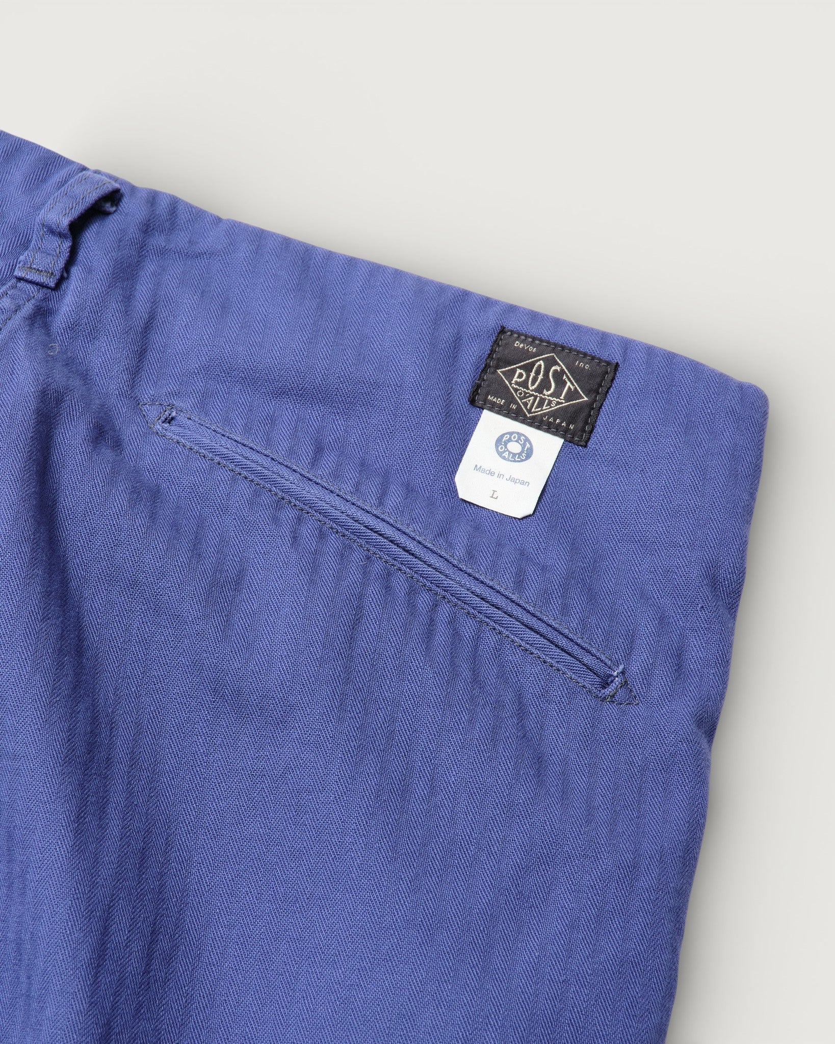 #3326-MH6 California Pegtop : mini HBT blue