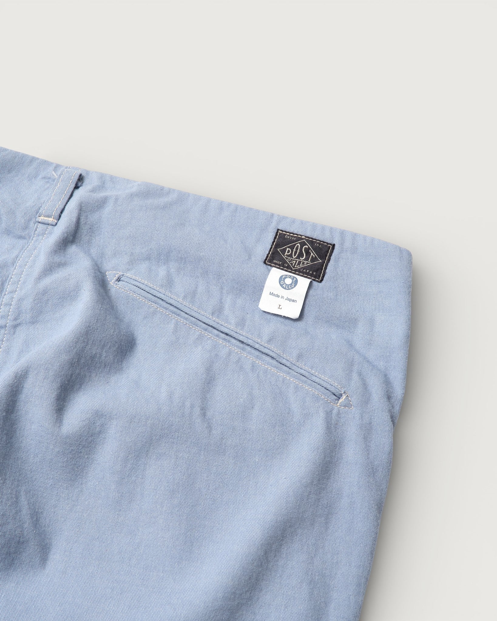 #3326-MDF California Pegtop : mid weight denim fade blue