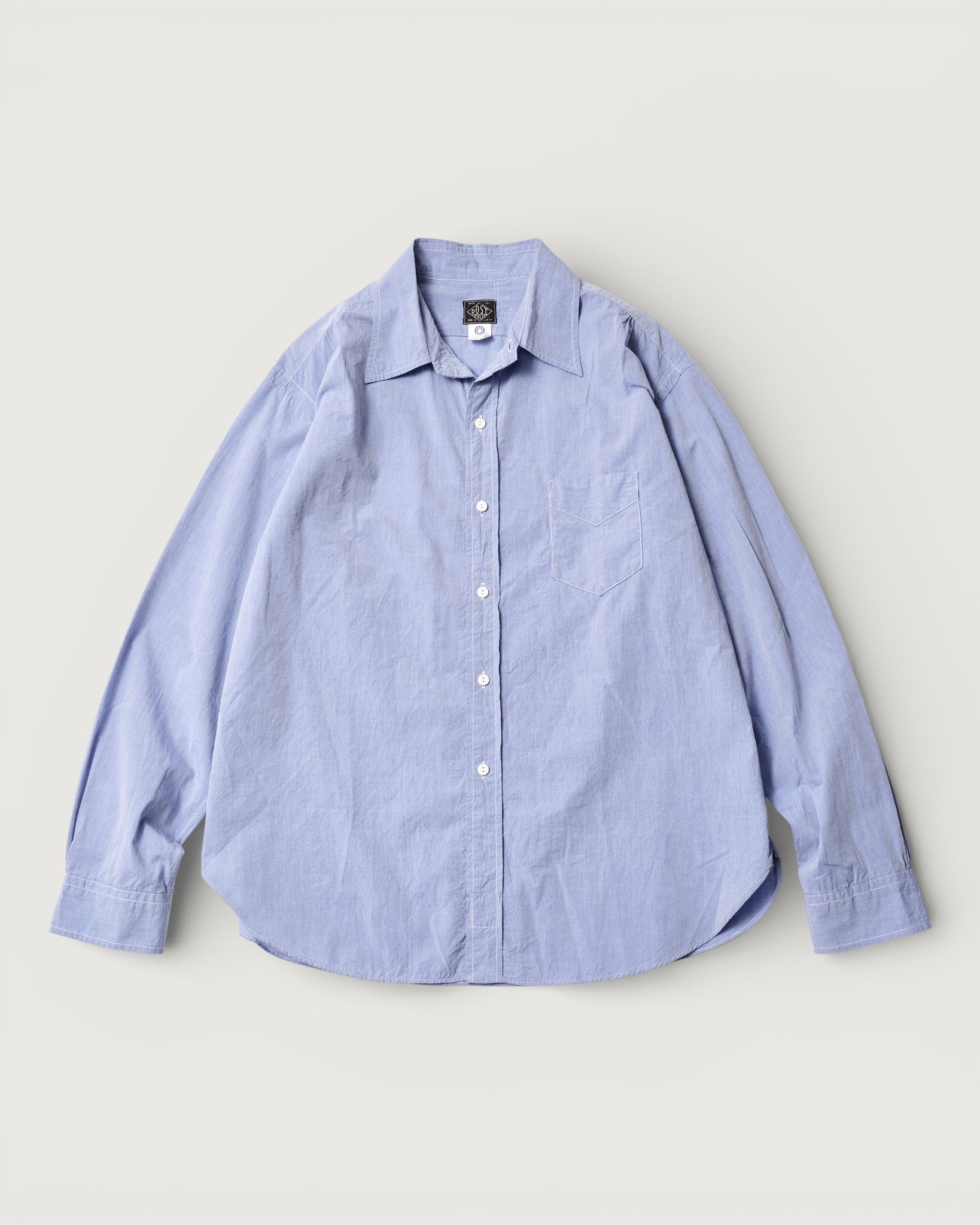 #3232-HBL Original BL Shirt : high count broadcloth lt.blue