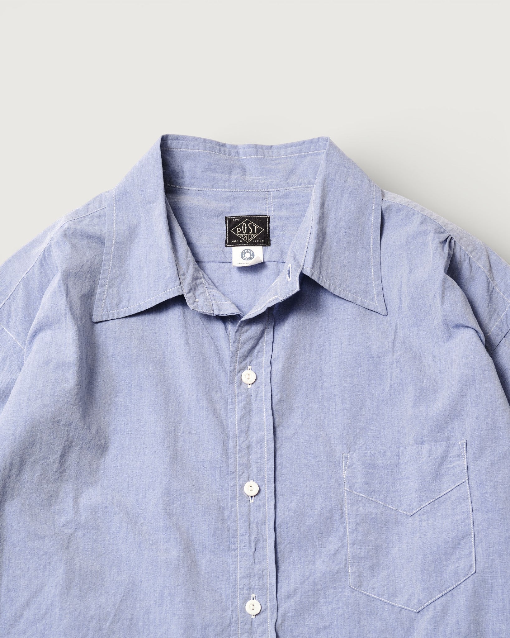 #3232-HBL Original BL Shirt : high count broadcloth lt.blue