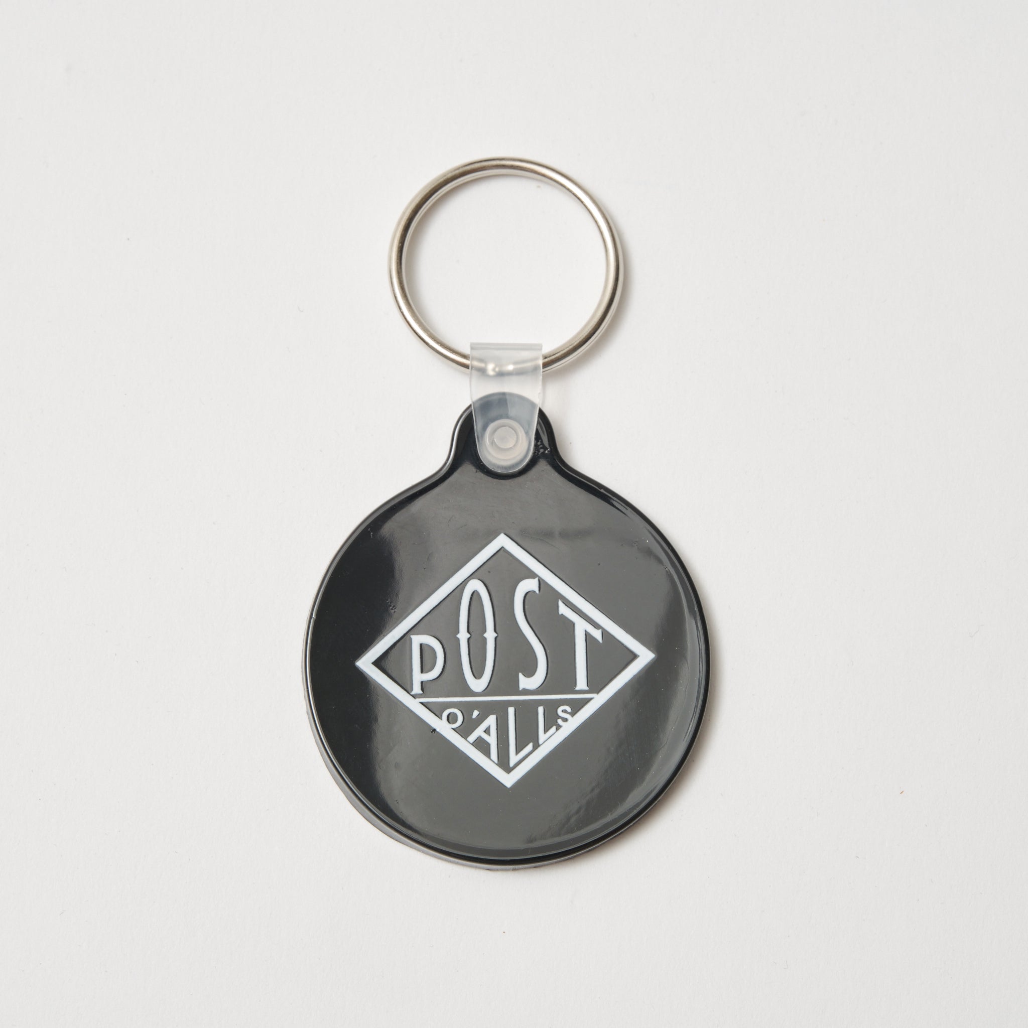 Post O'Alls Quikey : Softouch Vinyl Keychain Black