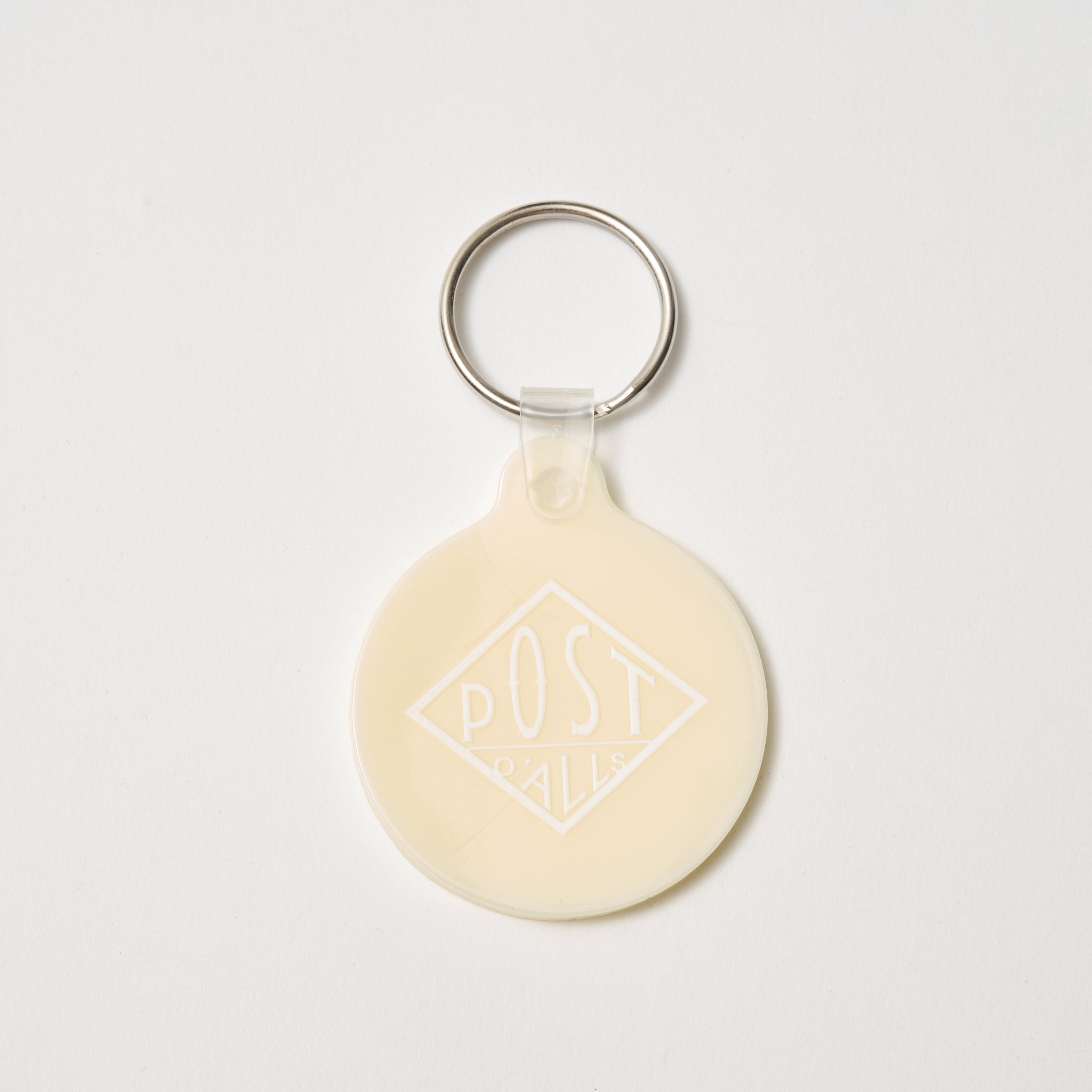 Post O'Alls Quikey : Softouch Vinyl Keychain Natural