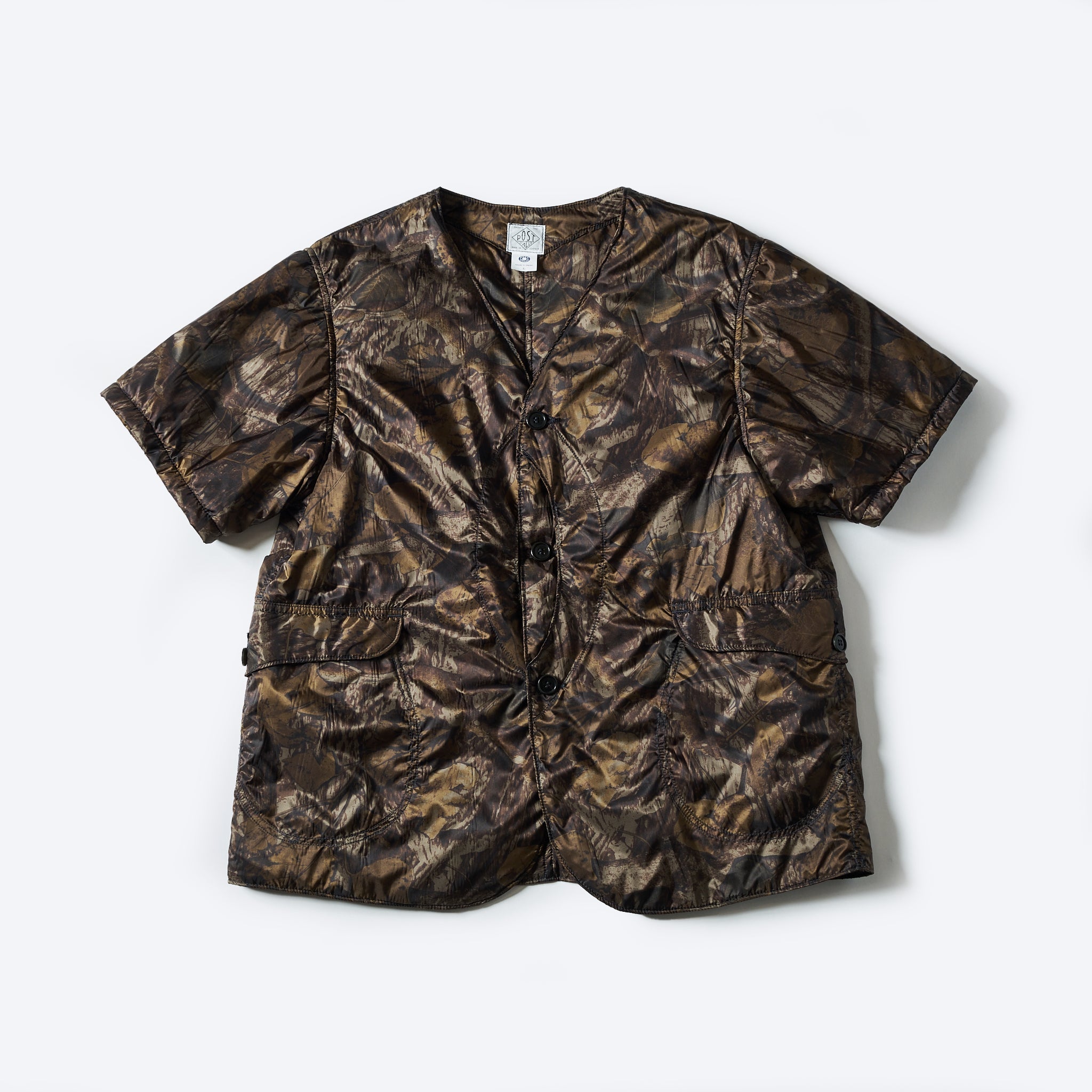#1267B-NC1 Royal Traveler Shirt-1/2 : nylon forest camo brown jungle