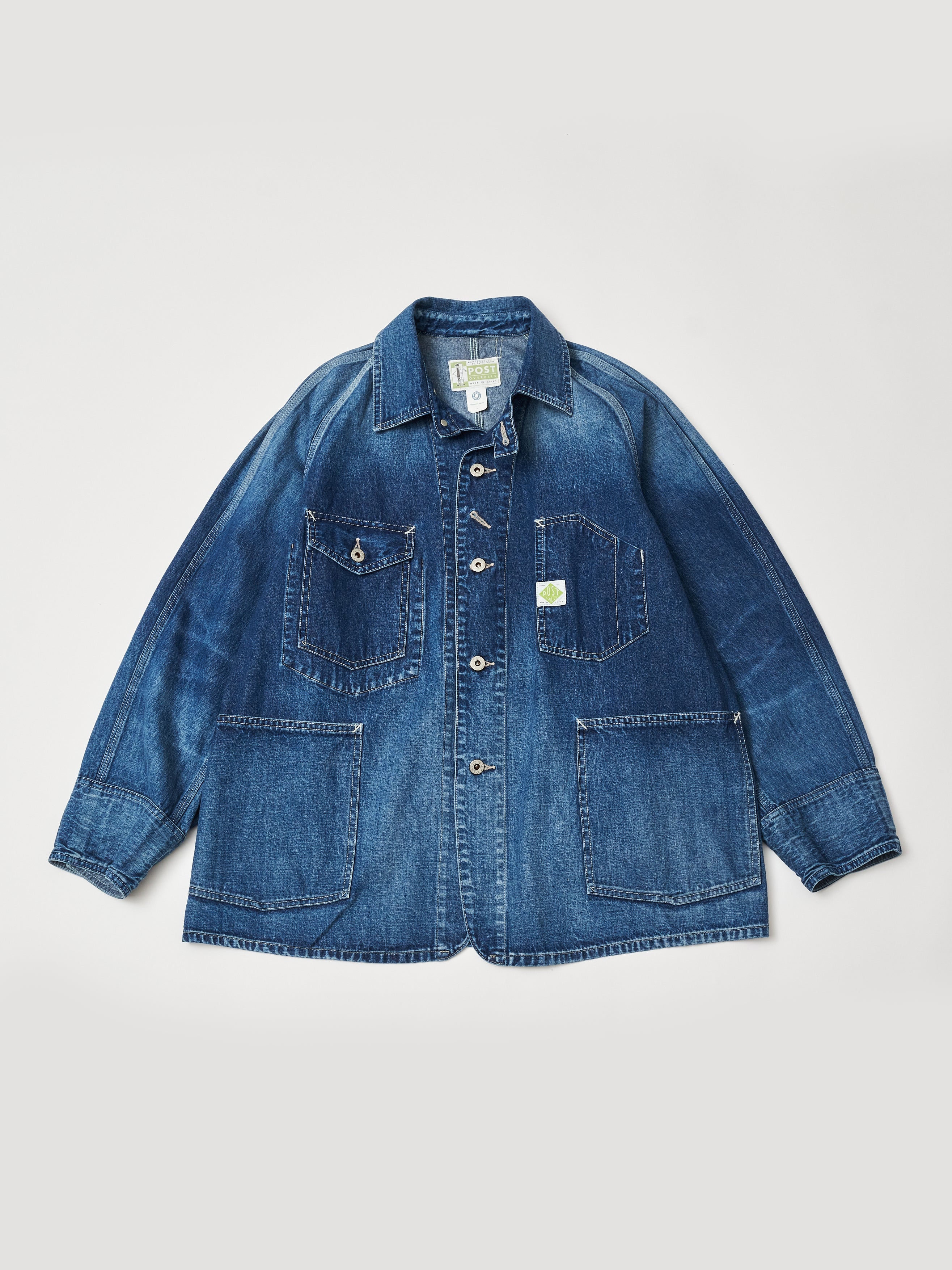 #1102-01W Engineers' Jacket : 10 oz.denim indigo worn wash