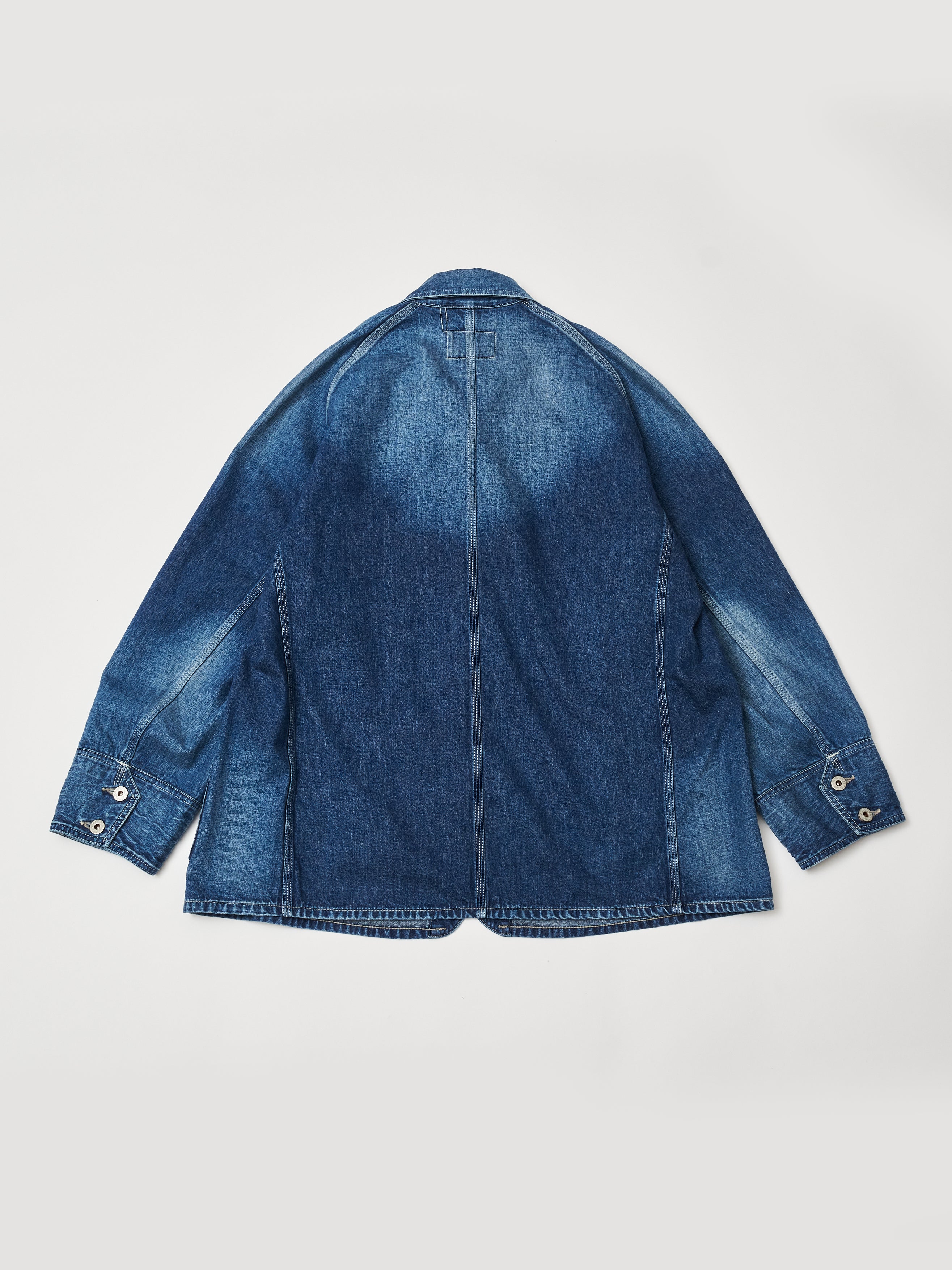 #1102-01W Engineers' Jacket : 10 oz.denim indigo worn wash