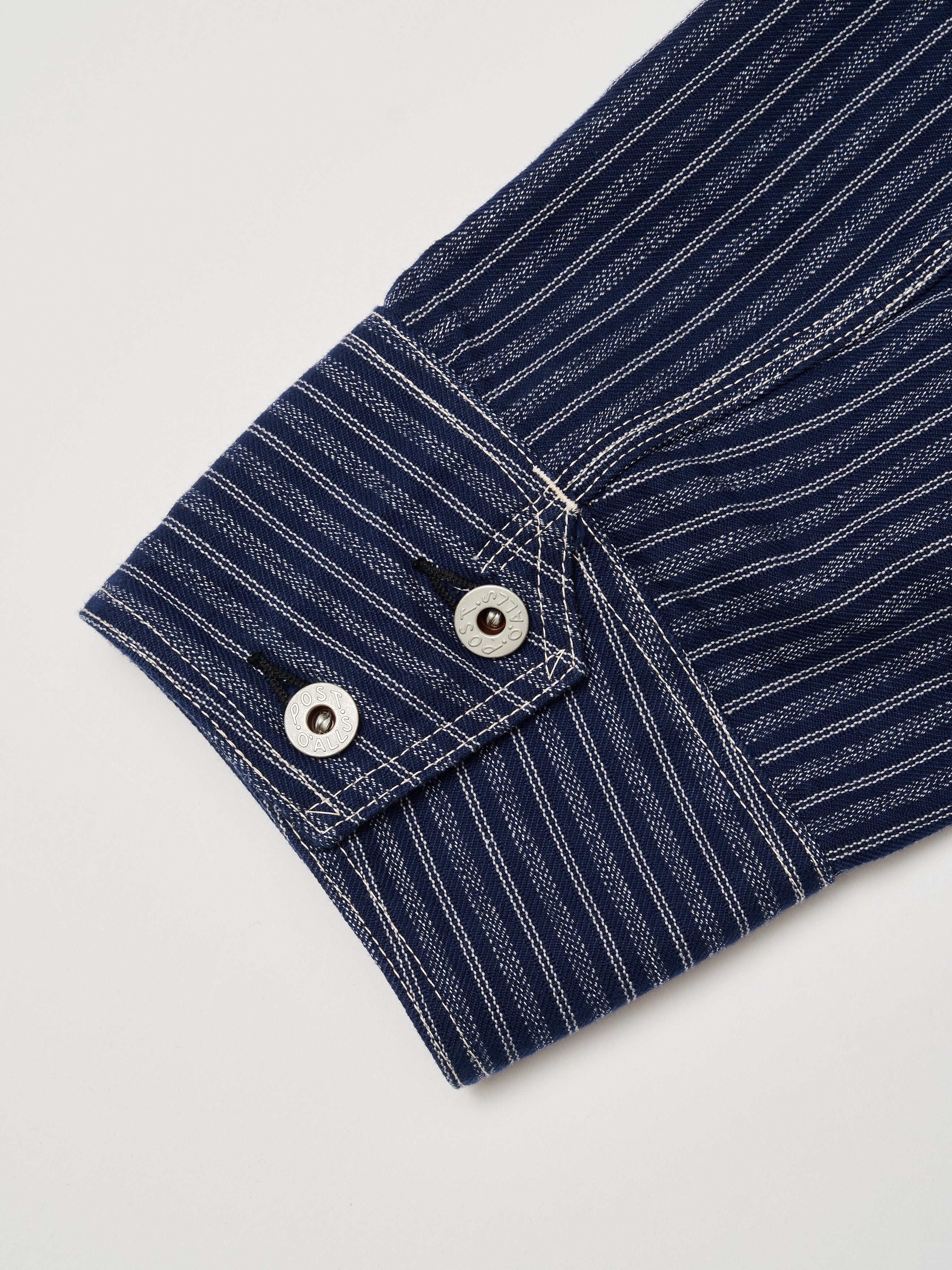 #1102-AS Engineers' Jacket : alternate stripe indigo