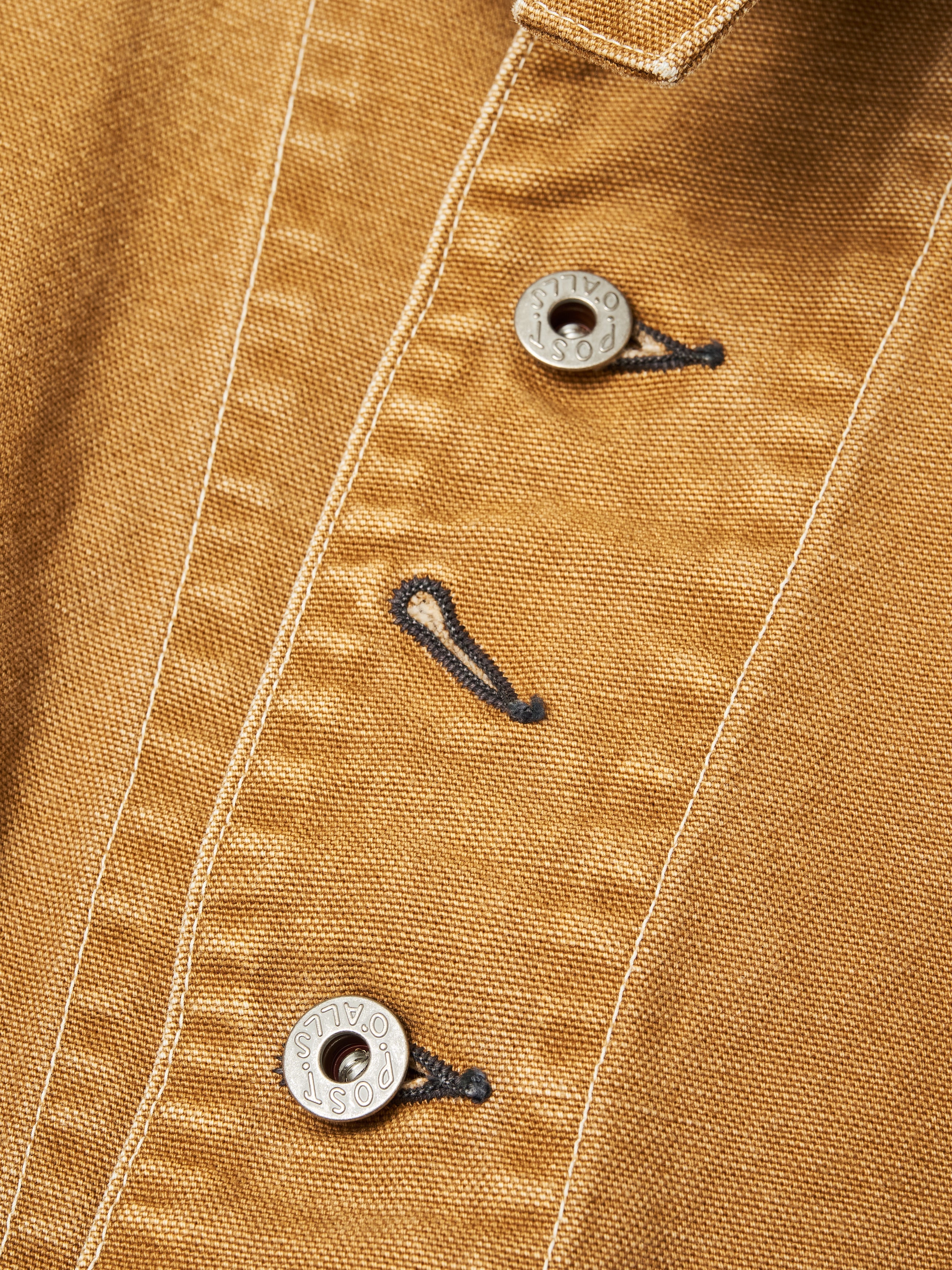 #1102-CR Engineers' Jacket : vintage canvas brown bio stone wash