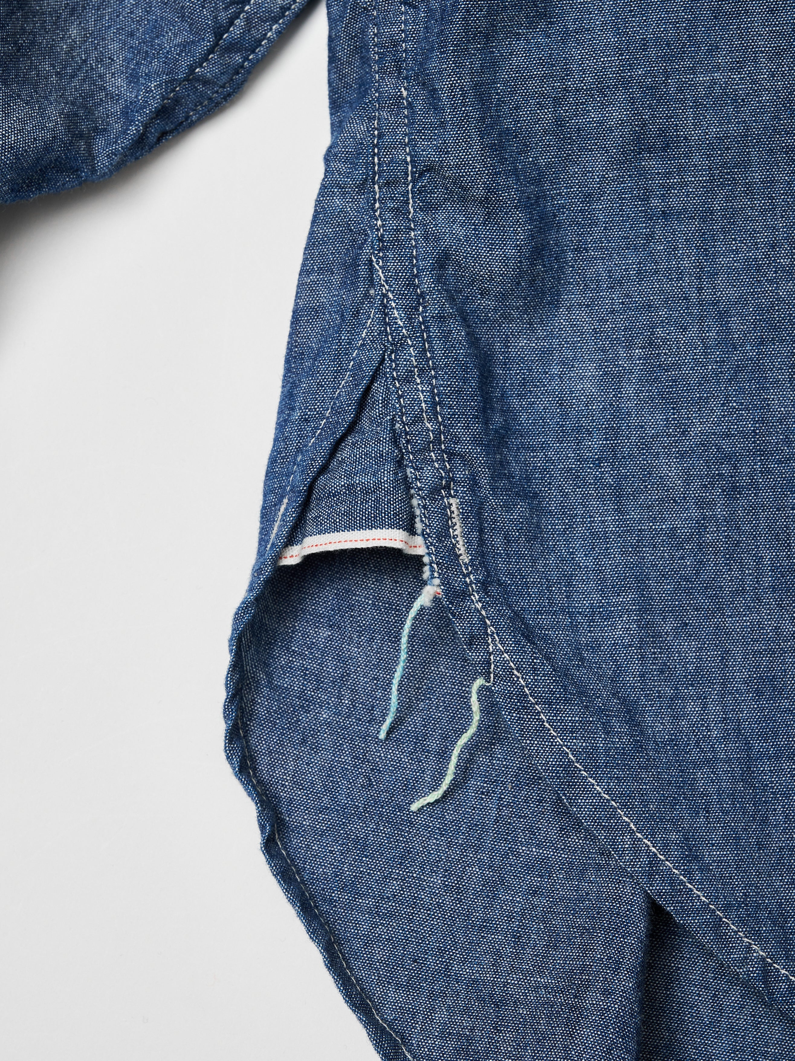 #1206-11 No.6 Shirt : classic chambray indigo