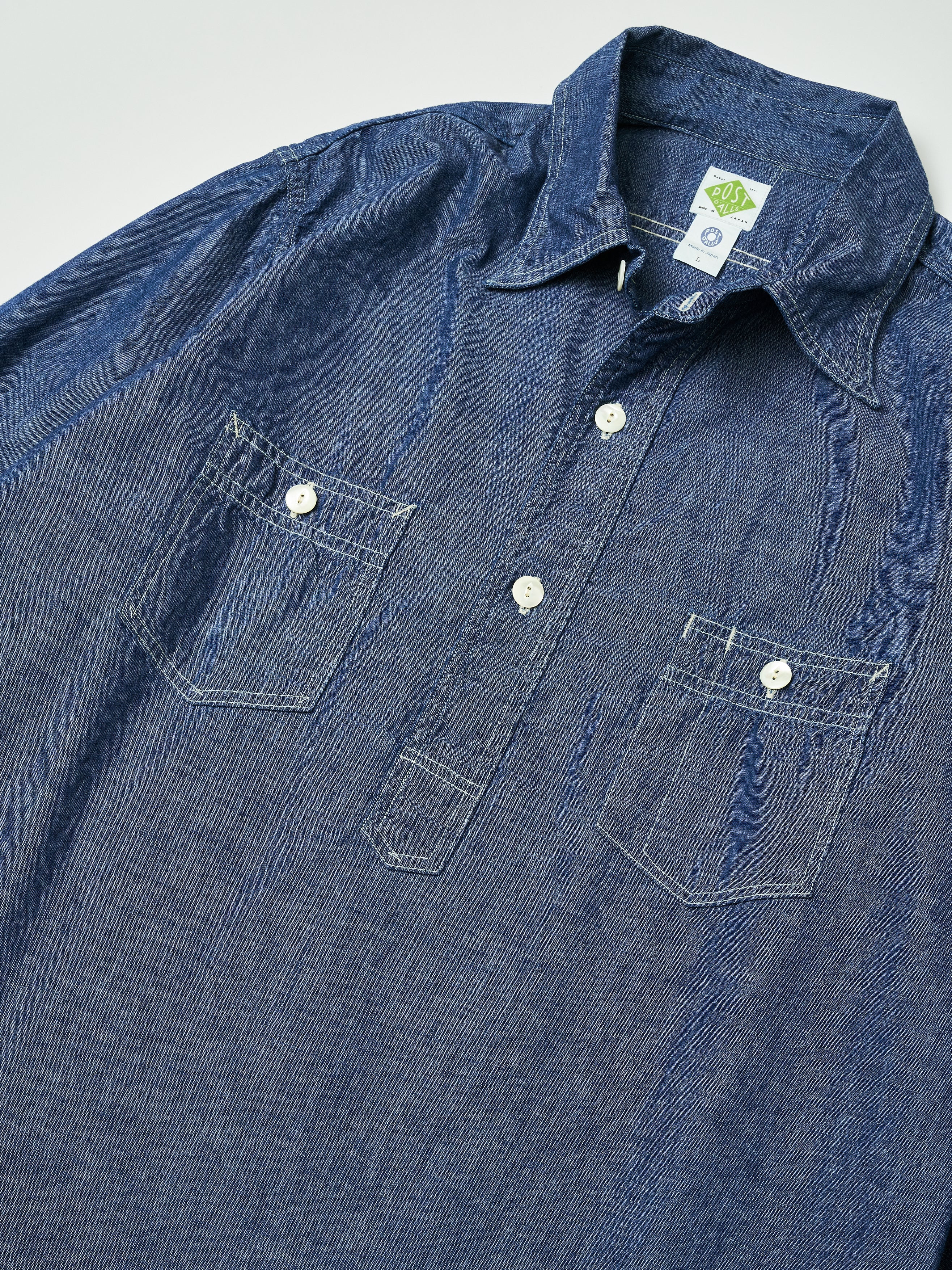#1202-11 No.2 Shirt : classic chambray indigo