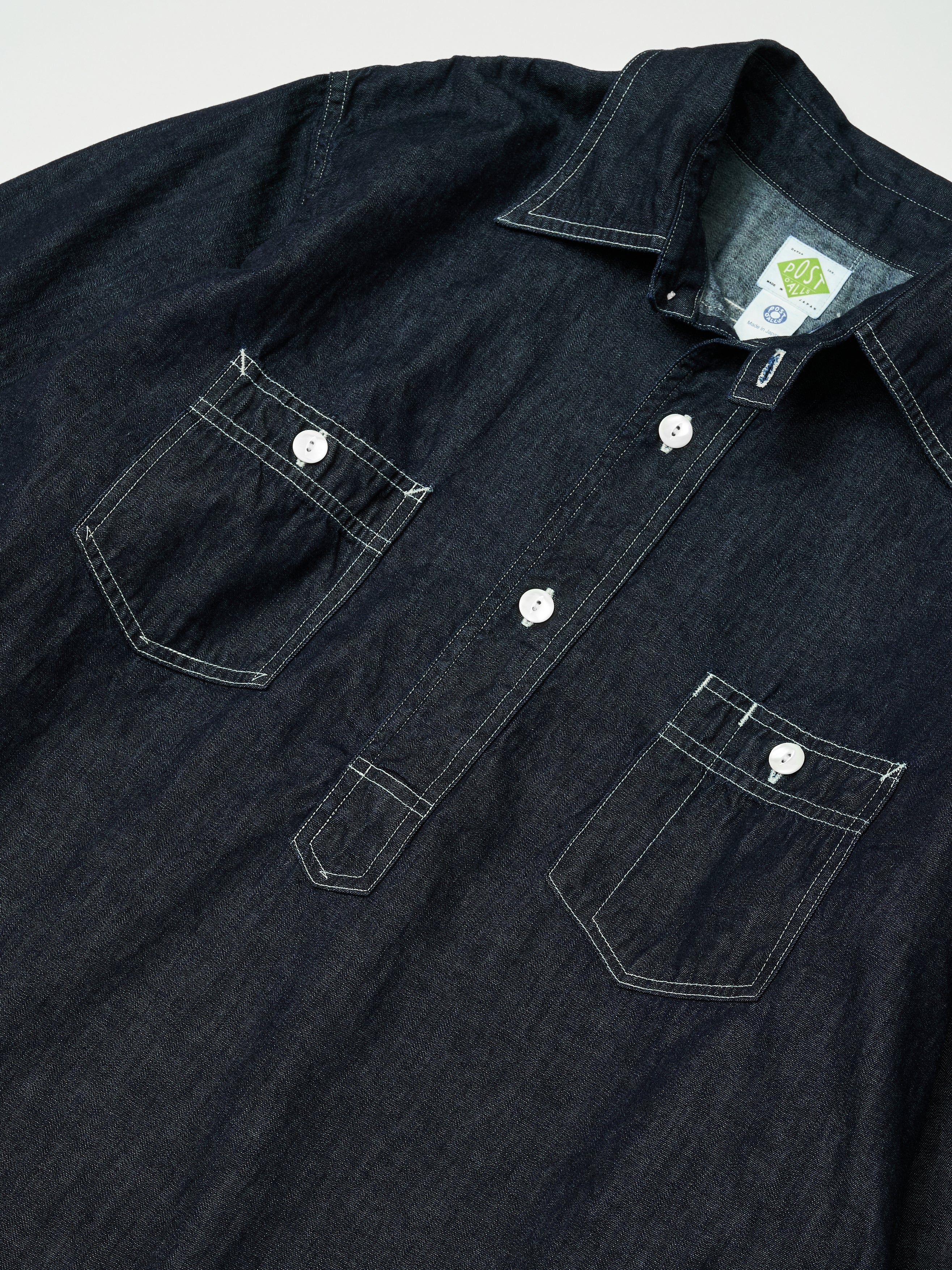 #1202-LD No.2 Shirt : light denim indigo