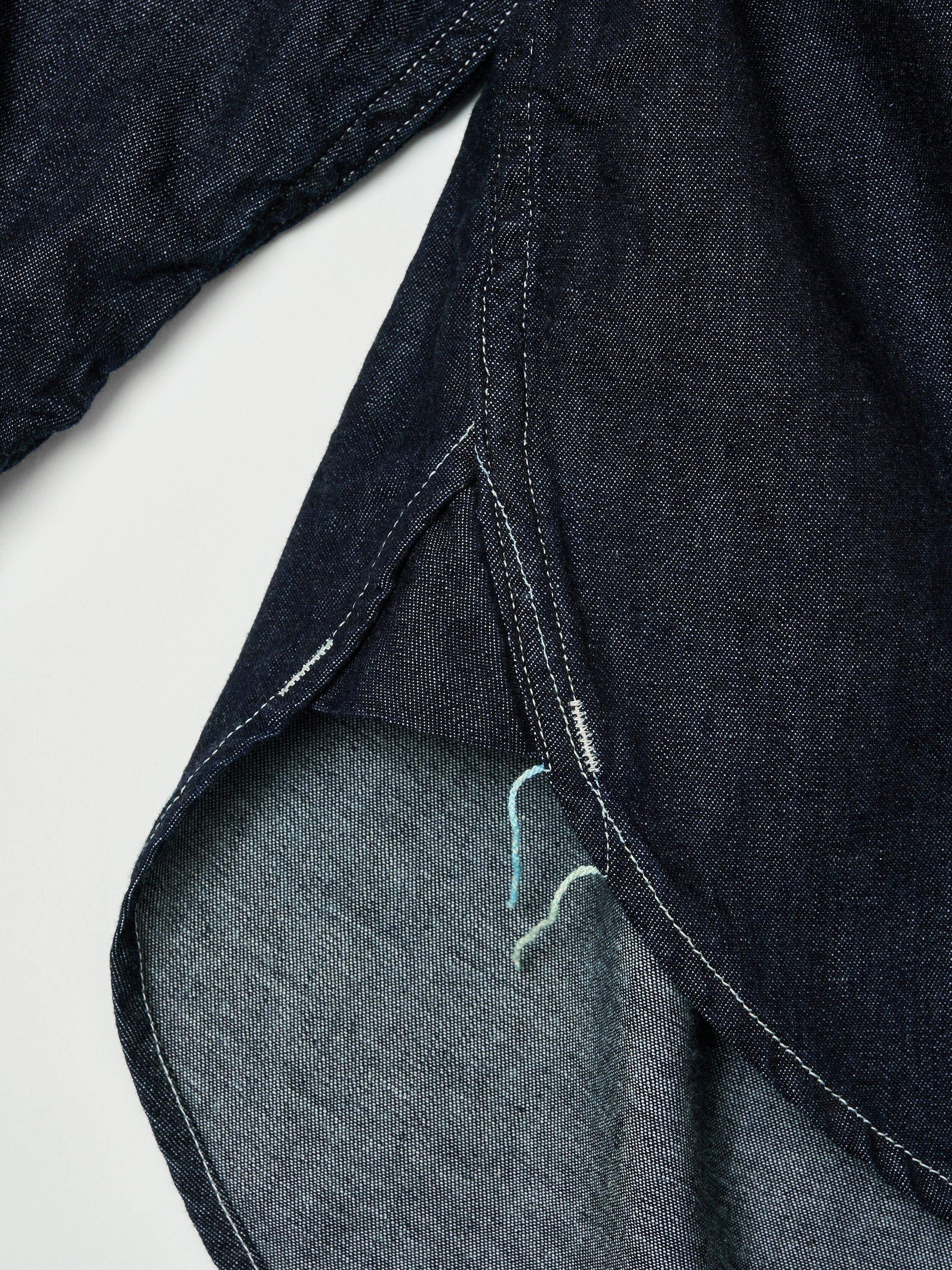 #1202-LD No.2 Shirt : light denim indigo