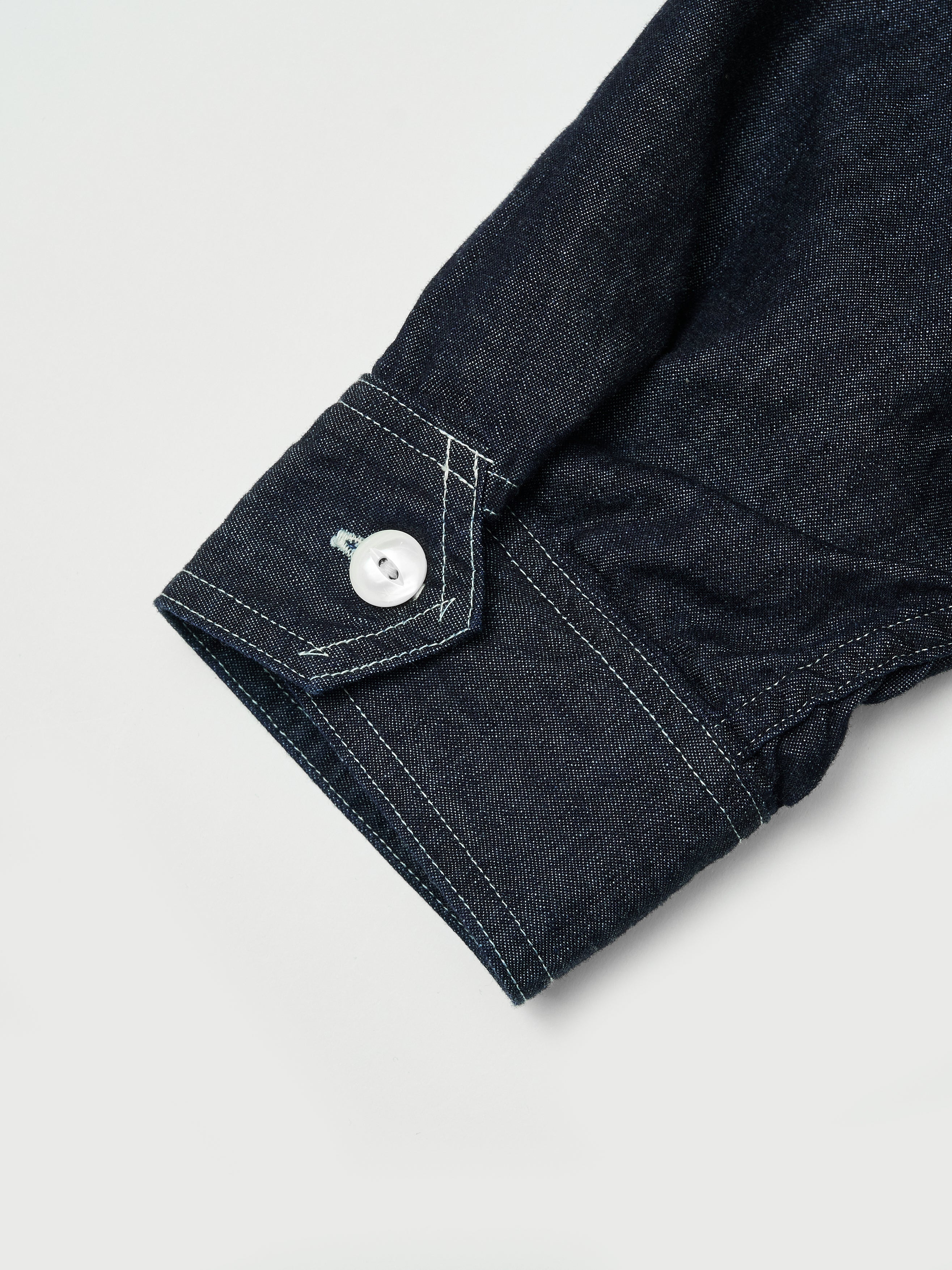 #1202-LD No.2 Shirt : light denim indigo