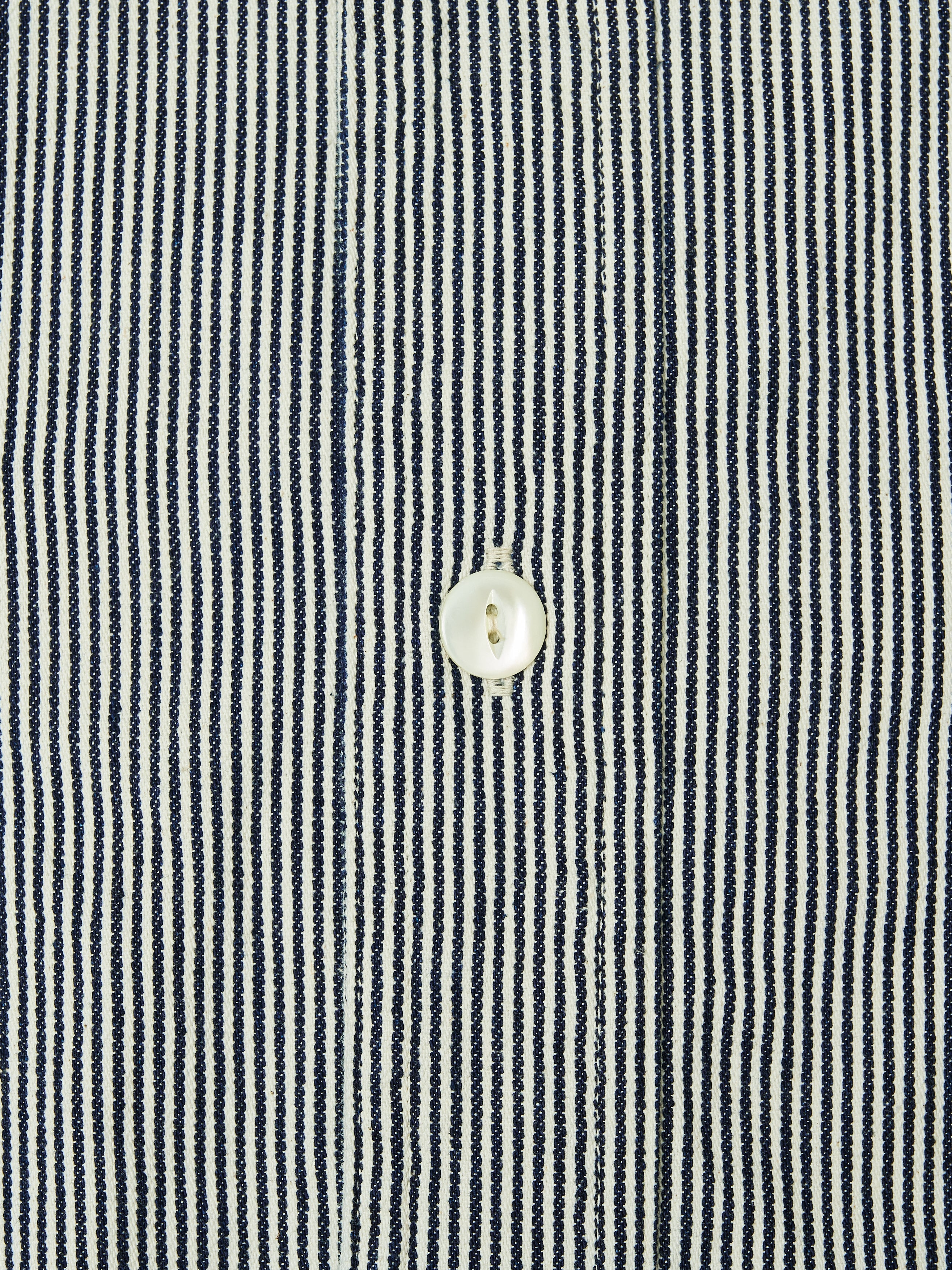 #1202-KS No.2 Shirt : korm stripe indigo