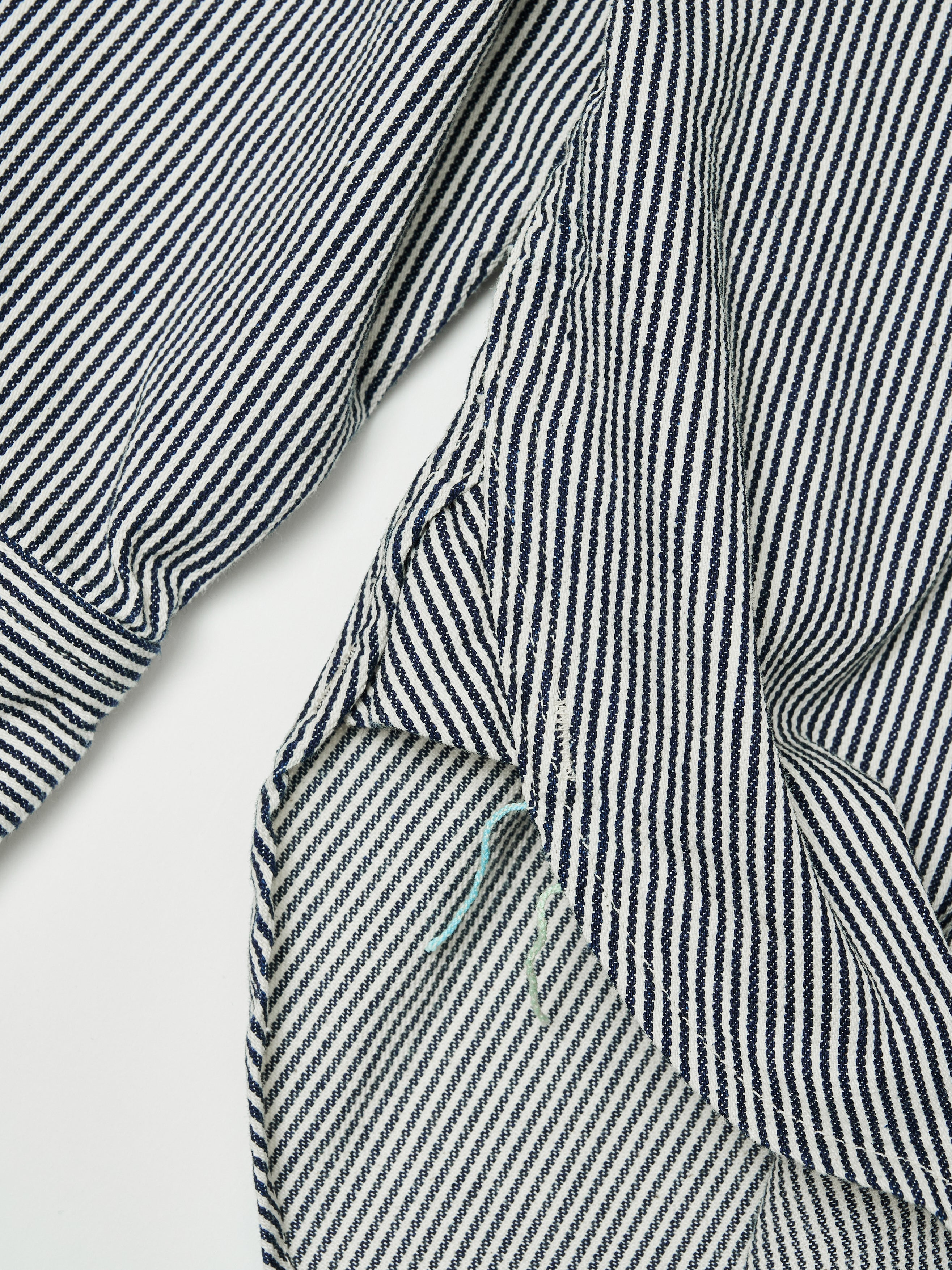 #1202-KS No.2 Shirt : korm stripe indigo
